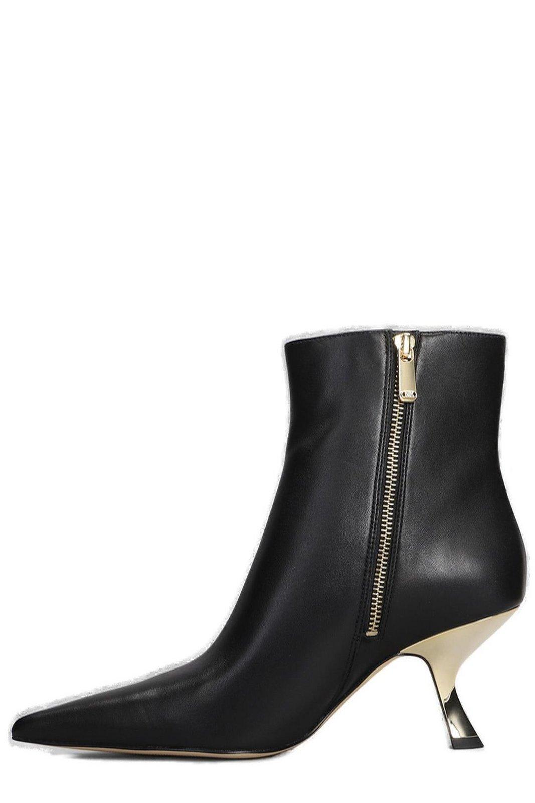 Shop Michael Kors Heeled Ankle Boots In Black