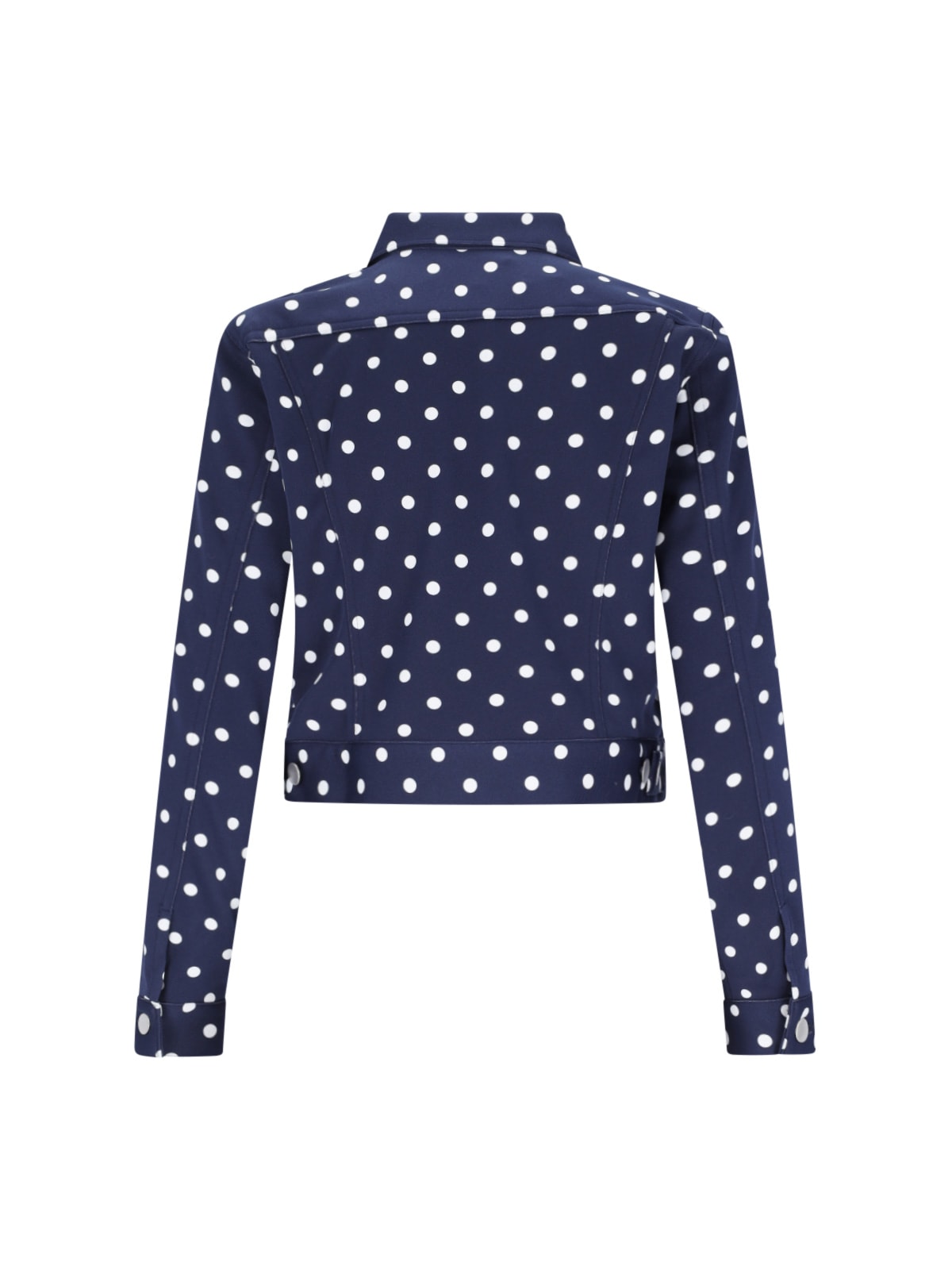 Shop Comme Des Garçons Polka Dot Jacket In Blue