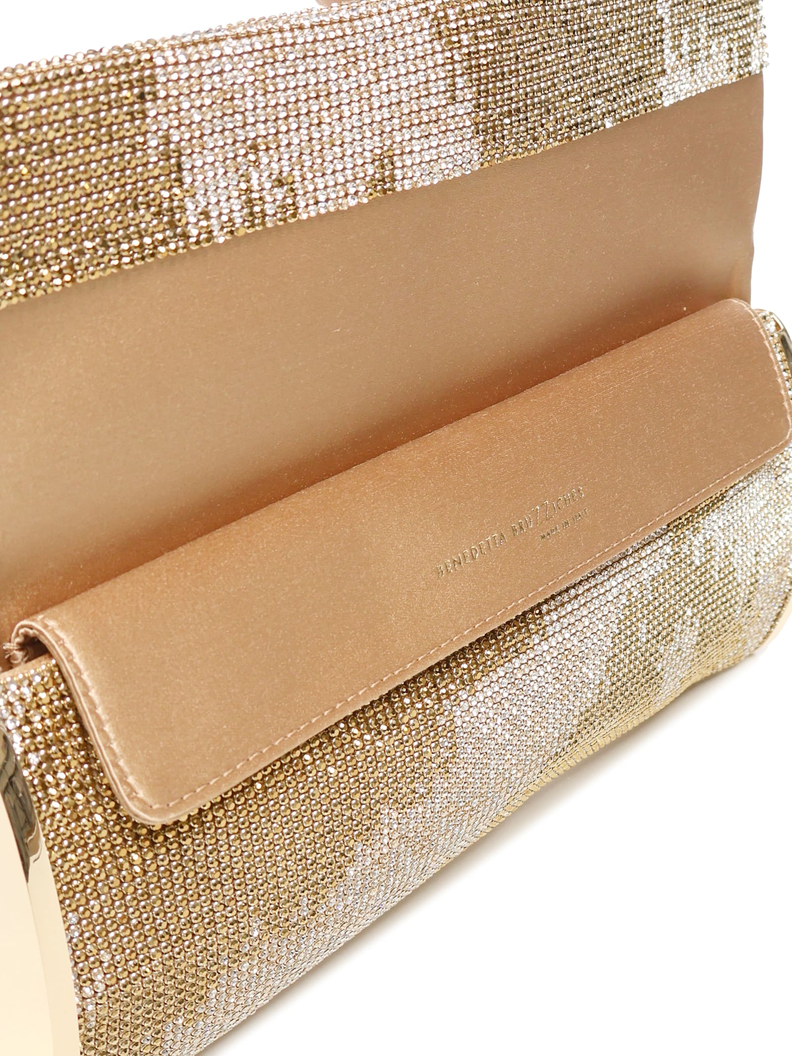 Benedetta Bruzziches Kate Chain-link Clutch Bag In Gold, Silver