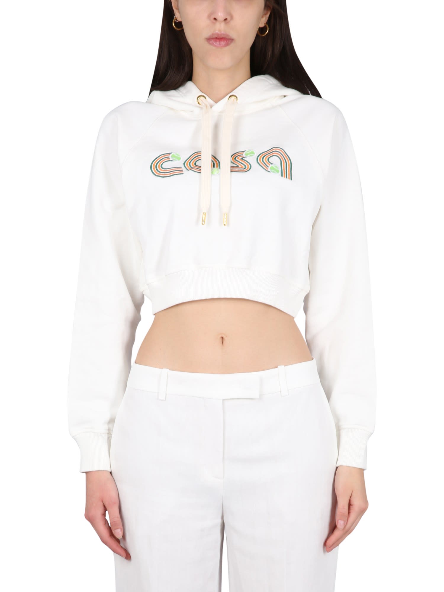 Shop Casablanca Jeu De Tennis Sweatshirt