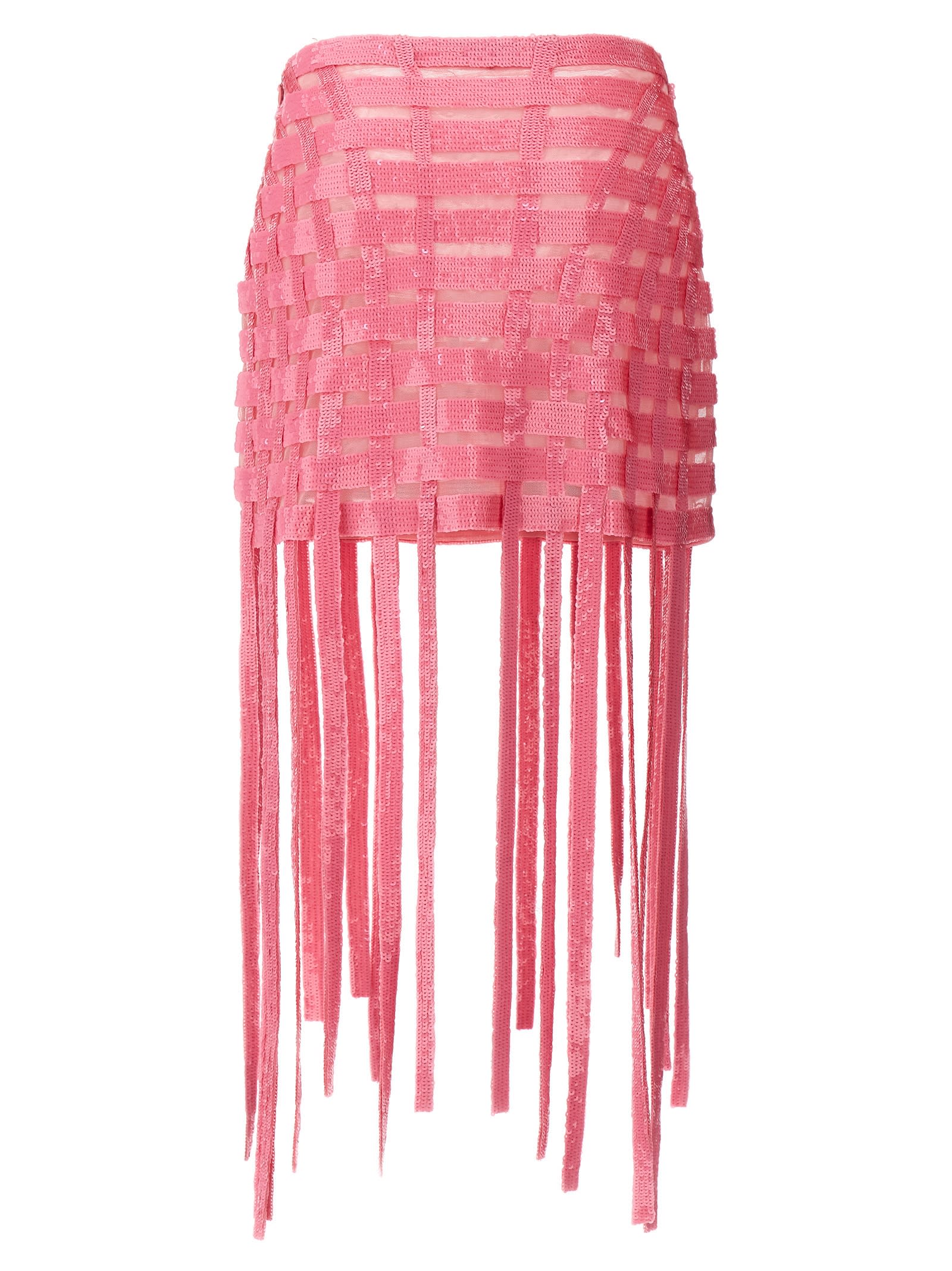 Shop Pinko Gladiatore Skirt In Pink