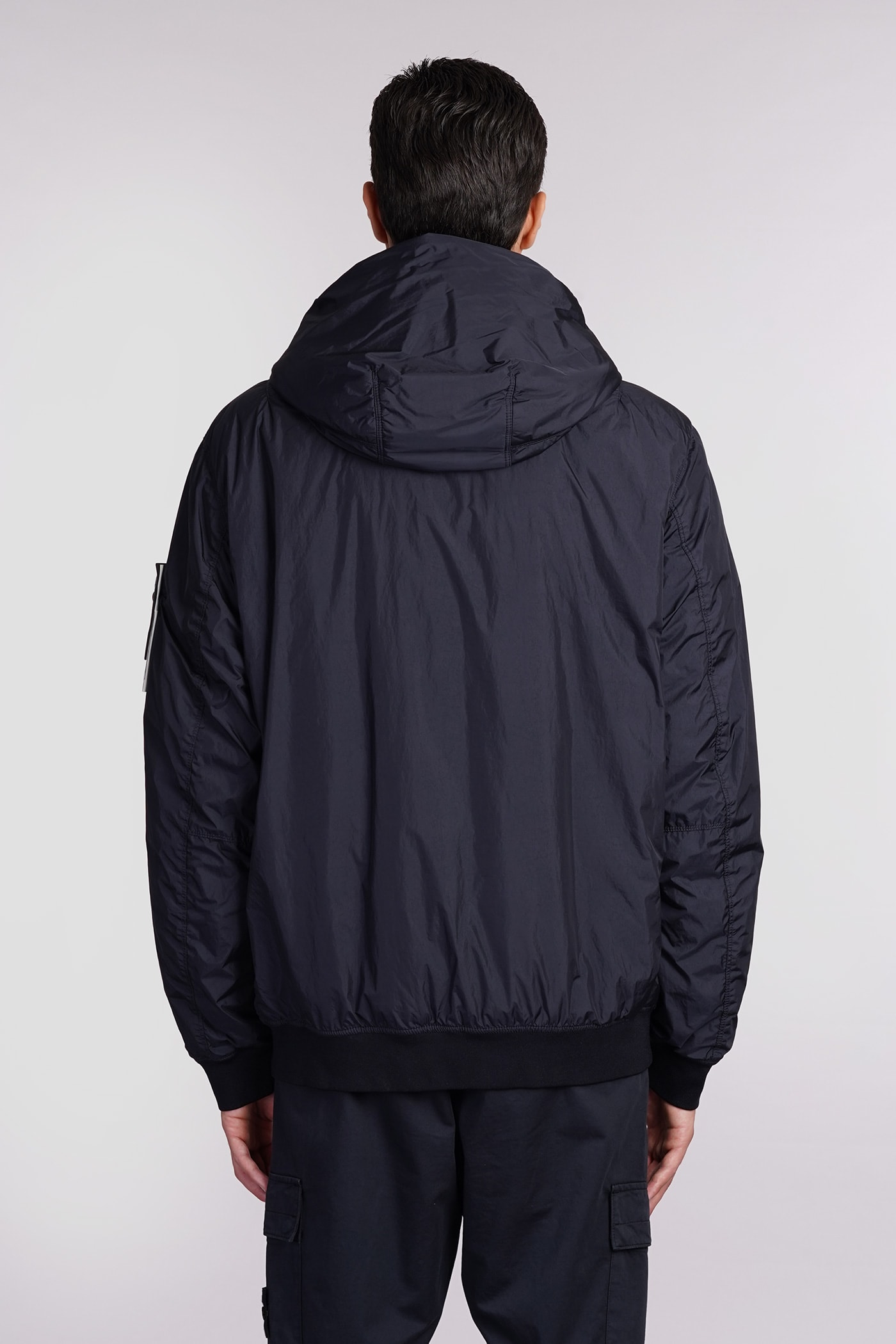 STONE ISLAND PUFFER IN BLUE POLYAMIDE 