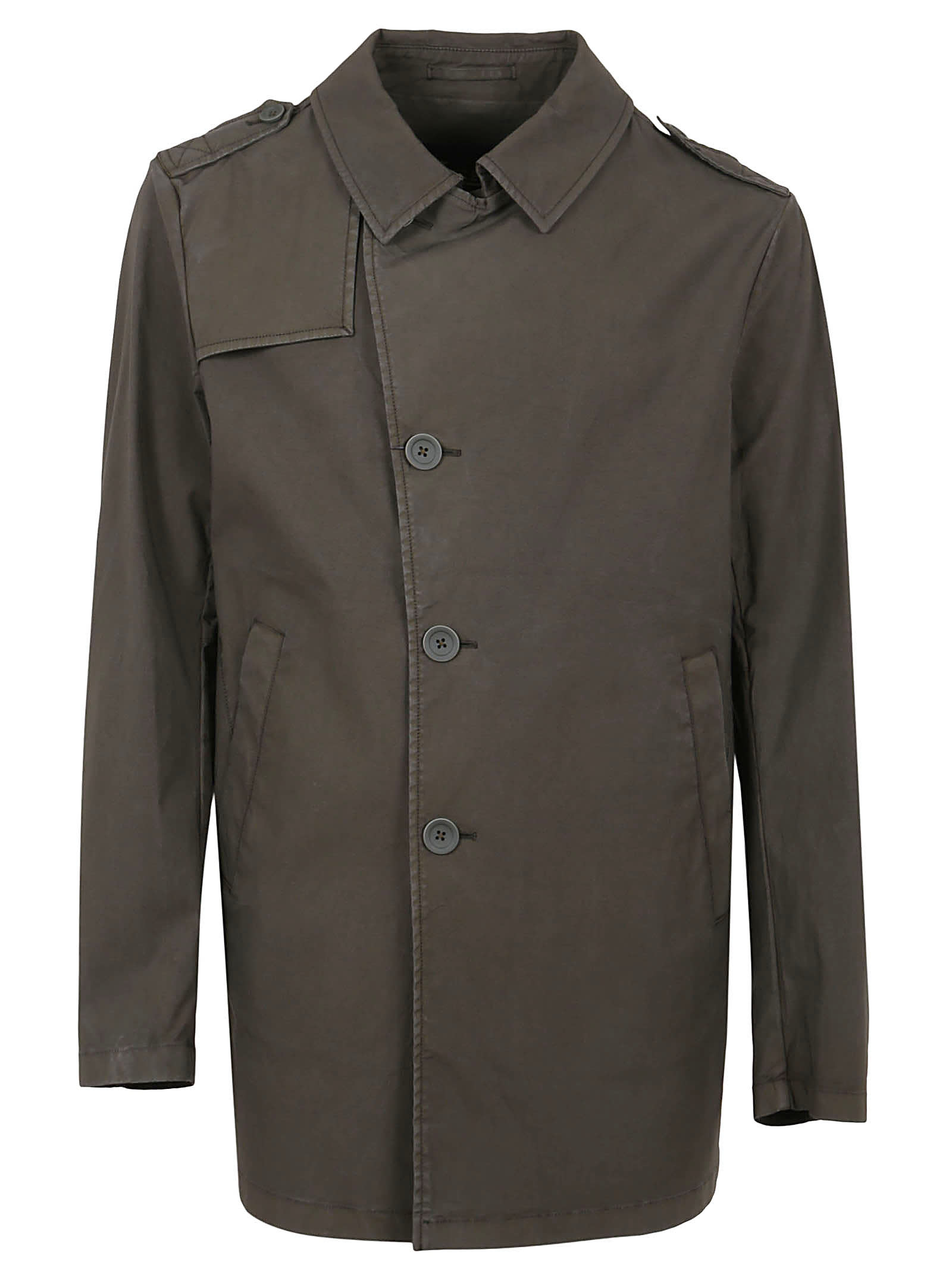 Herno Peacoat Garment Dyed Eufrate