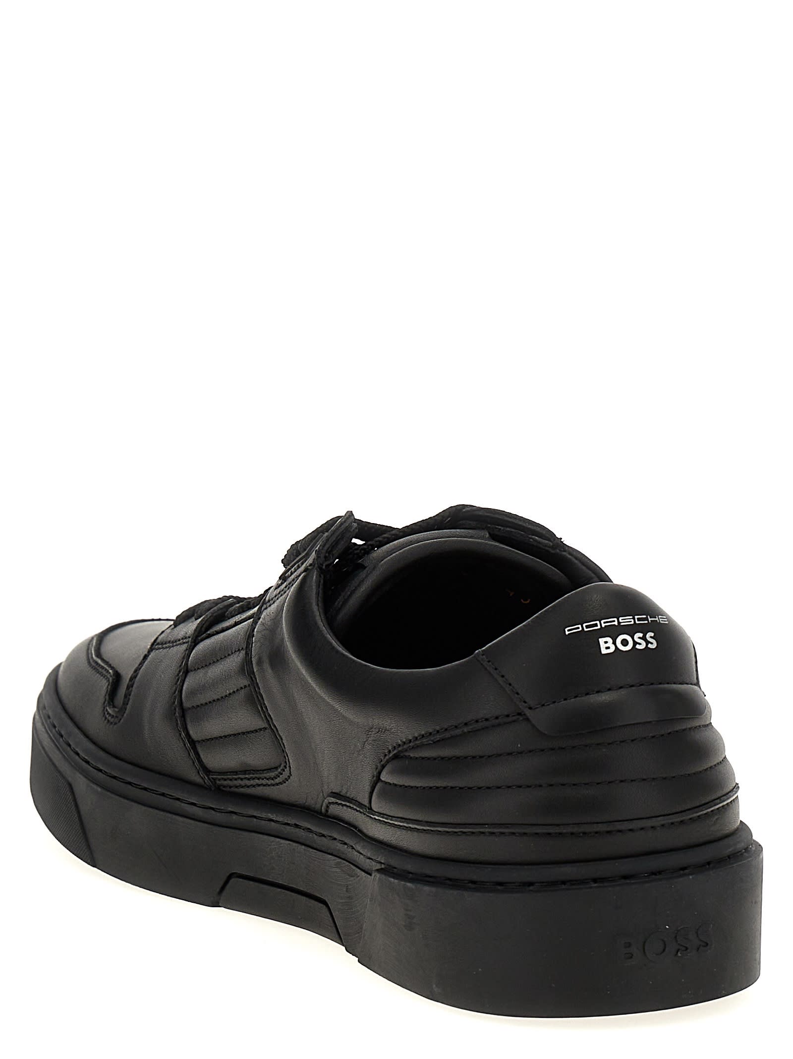 Shop Hugo Boss Porsche X Boss Capsule Sneakers In Black