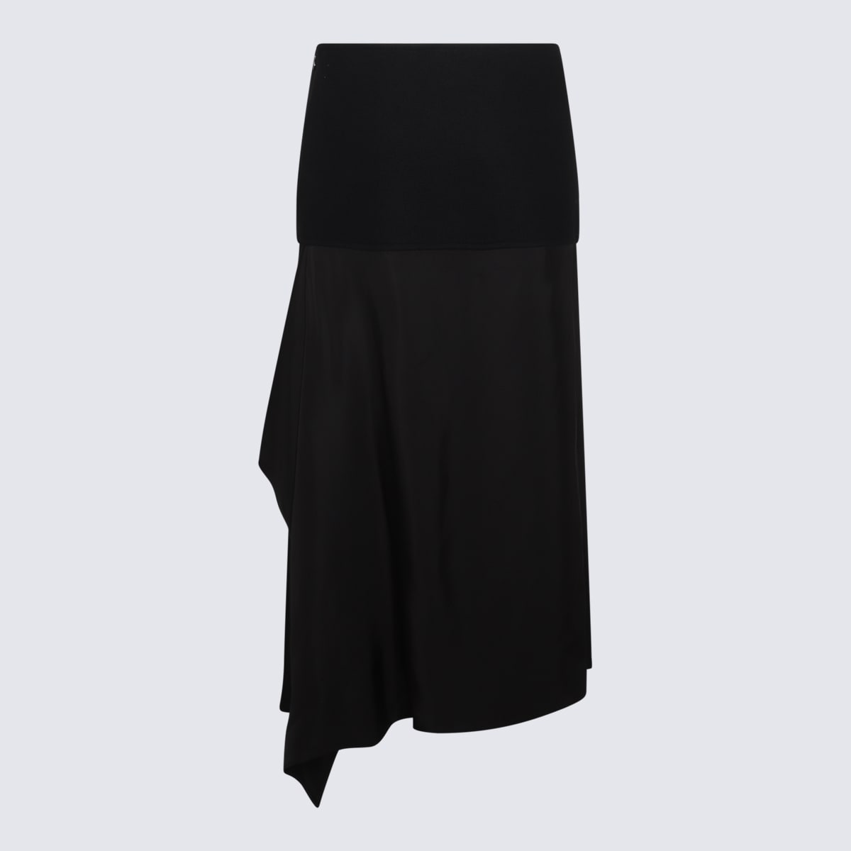 Shop Jil Sander Black Wool Skirt