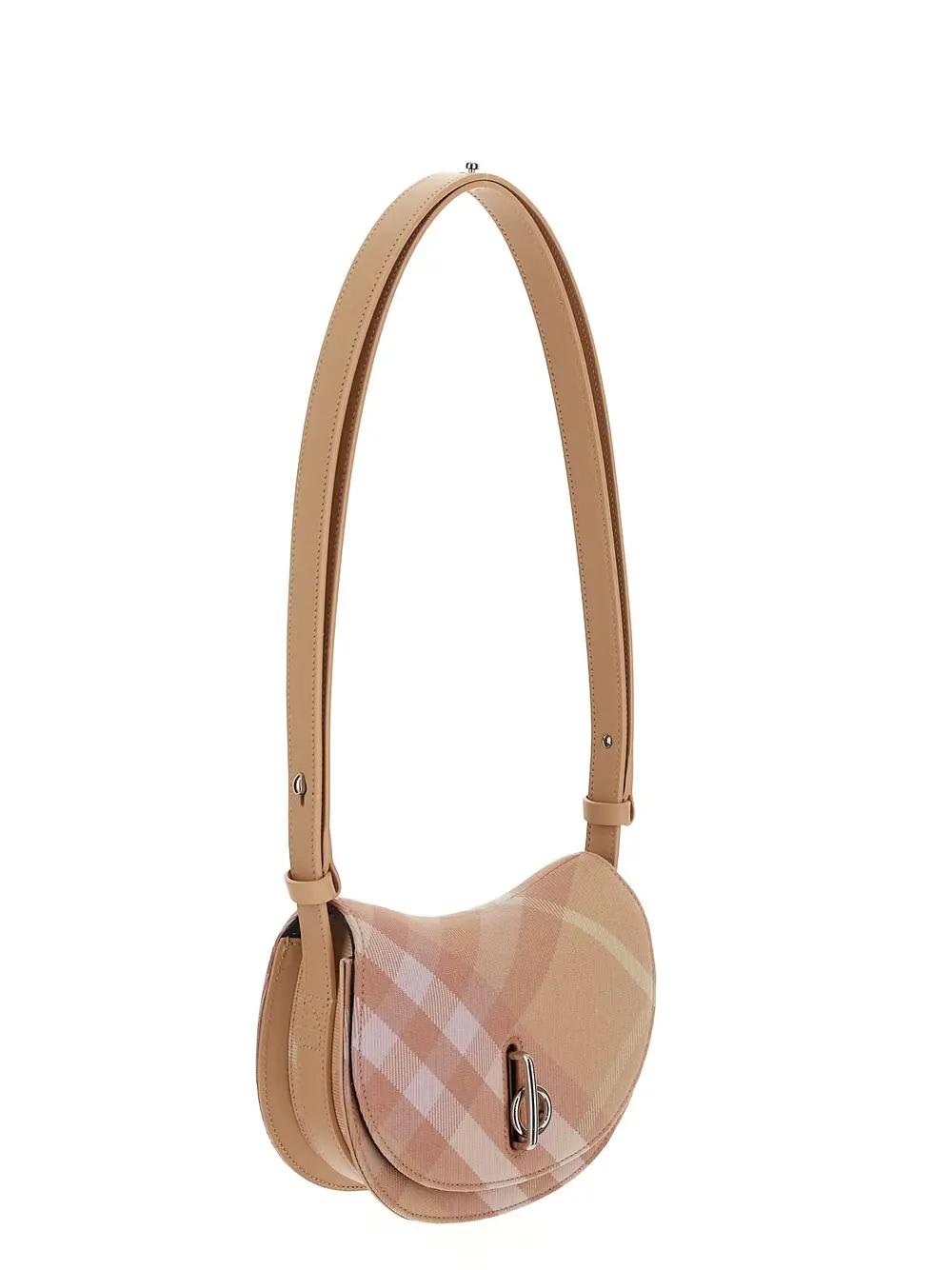 Shop Burberry Mini Rocking Horse Bag In Pink