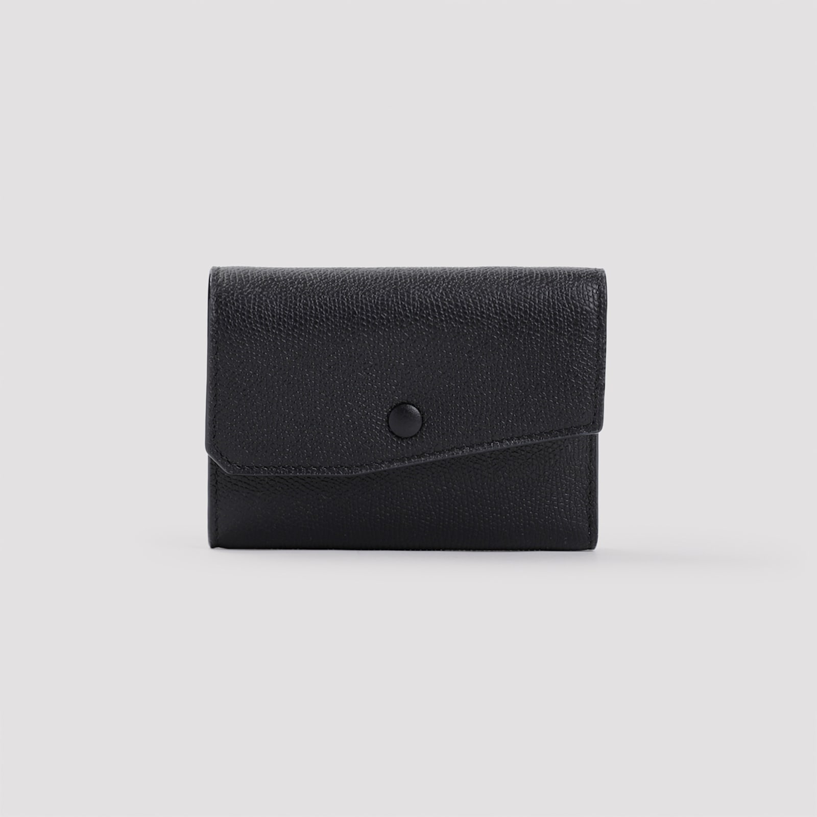 Shop Valextra 6 Pockets Wallet In Nn Nero