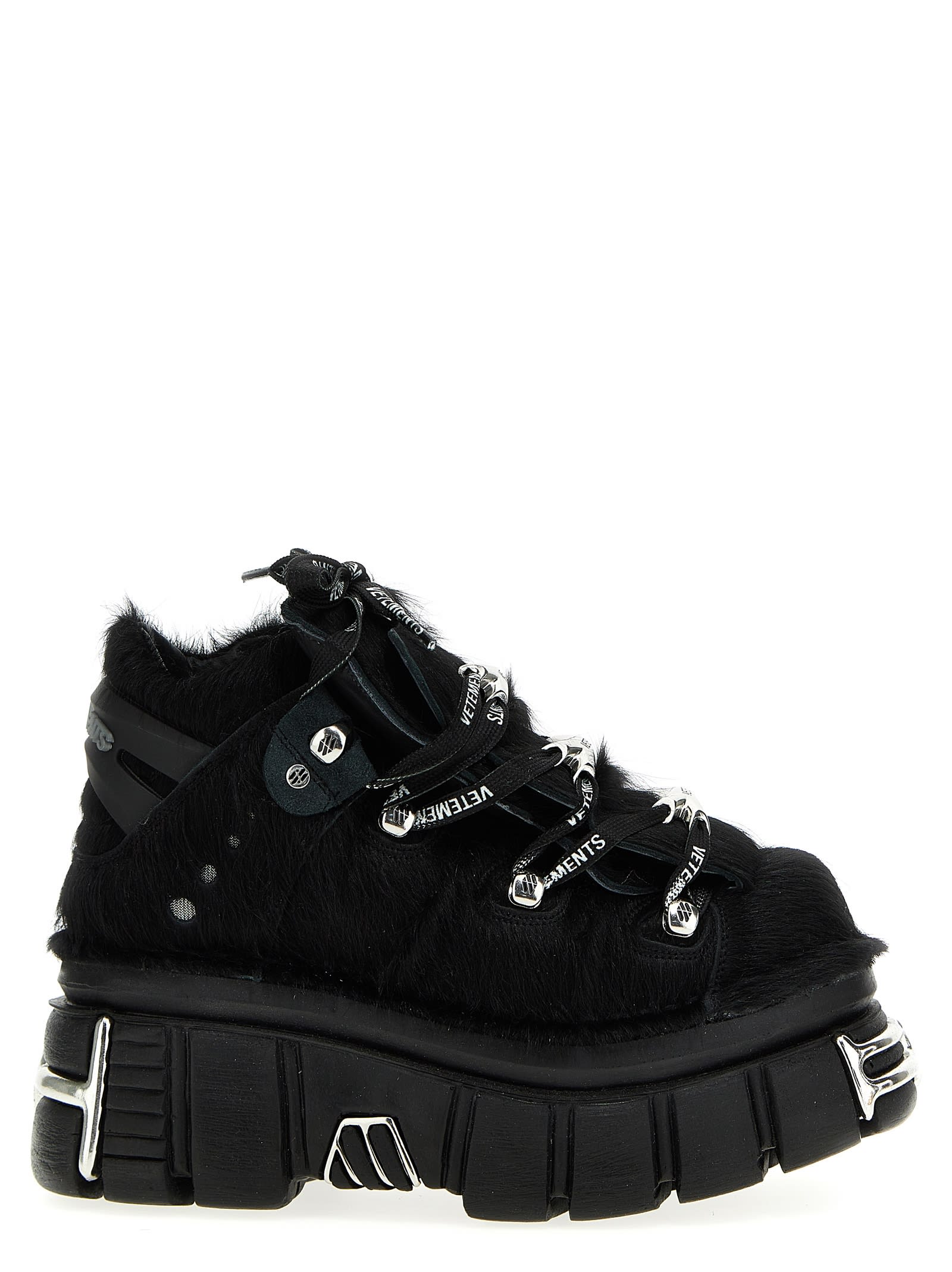 Shop Vetements Platform  X New Rock Sneakers In Black