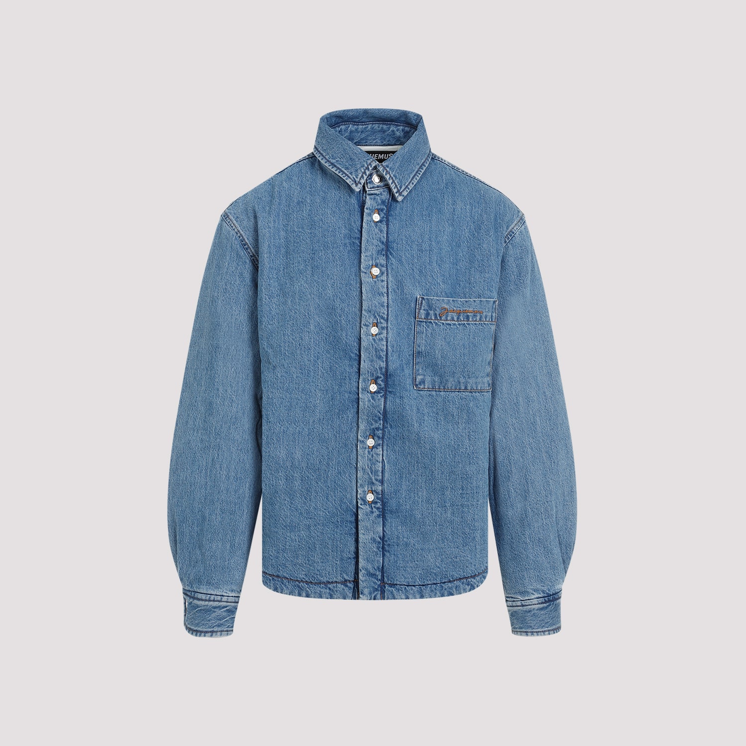 Shop Jacquemus La Chemise Boulanger Shirt In Blue