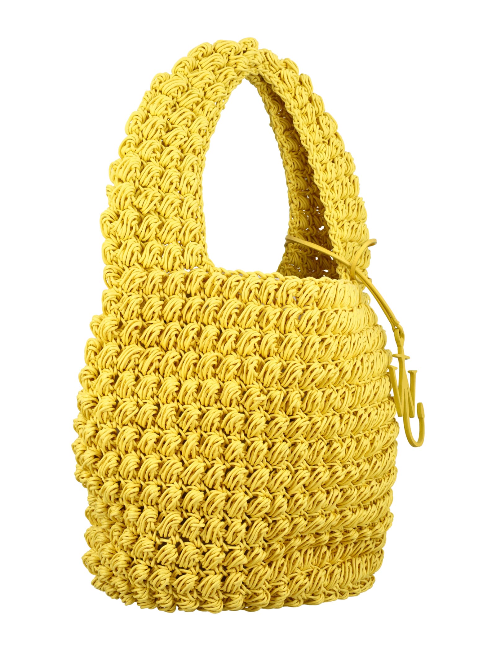 Shop Jw Anderson Popcorn Large Basket Bag In Yellow