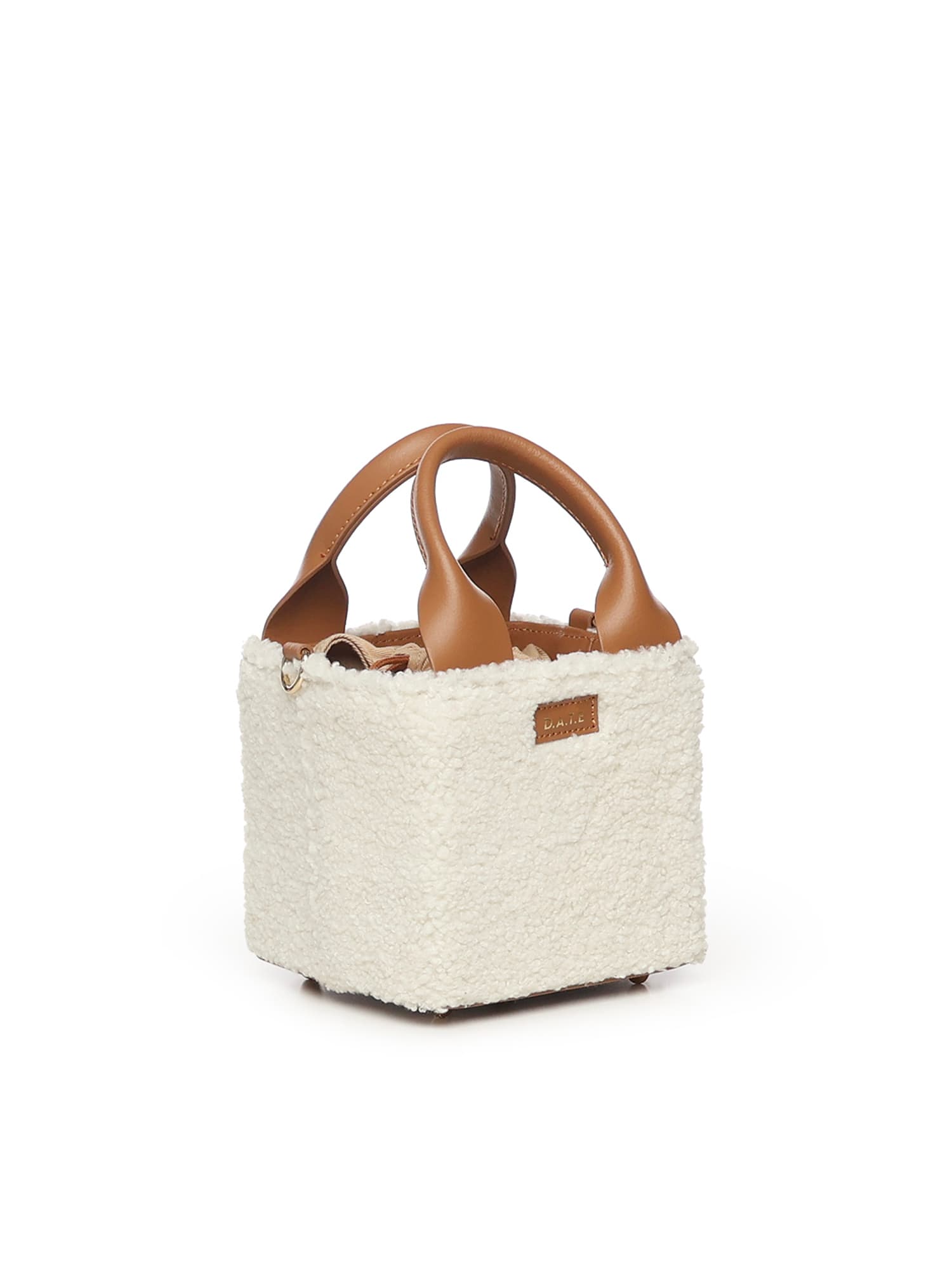 Date Teddy Cube Mini Bag In White