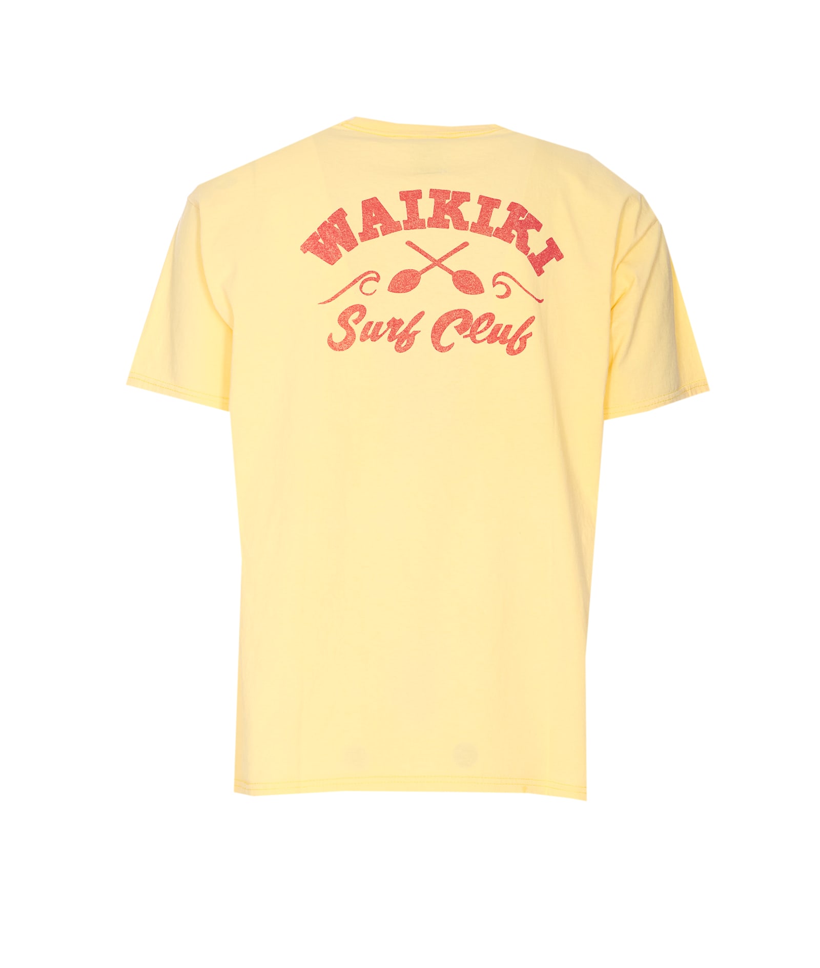 Wild Donkey Crewneck Graphic Print Short Sleeves Soft Fabric In Yellow
