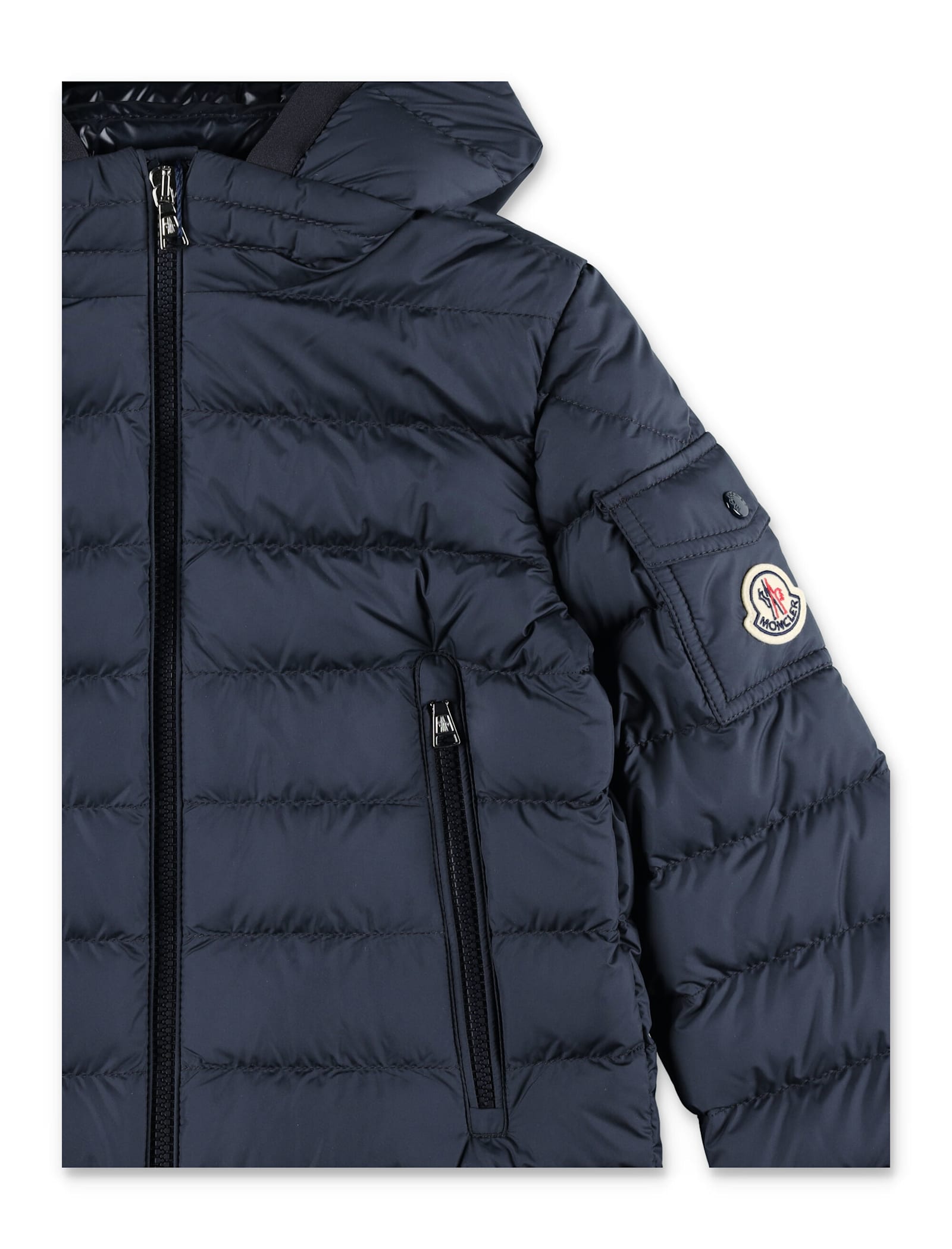 Moncler Kid - Galion Hooded Down Jacket In Brown