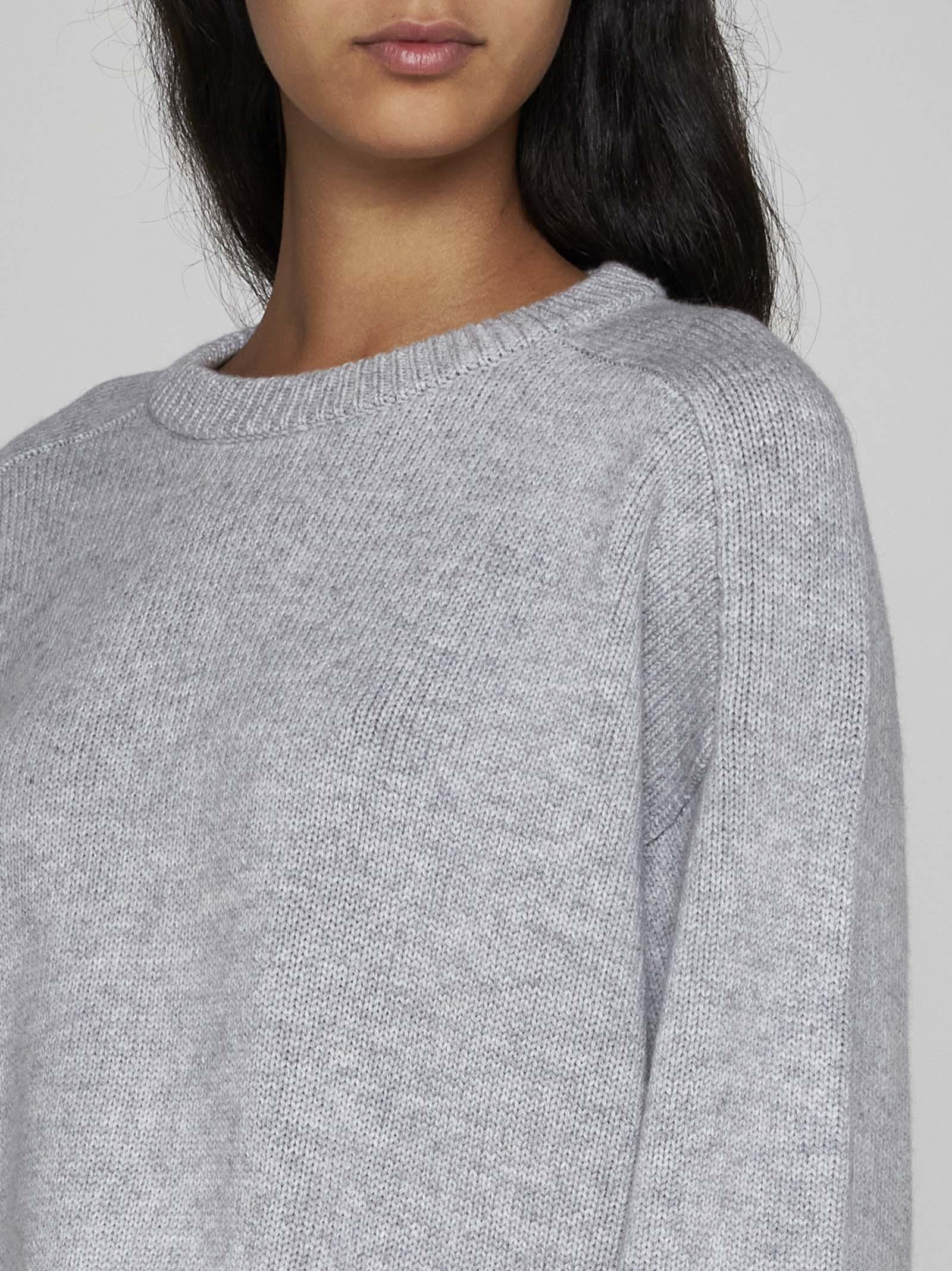 Shop Loulou Studio Bruzzi Wool And Cashmere Sweater In Grey