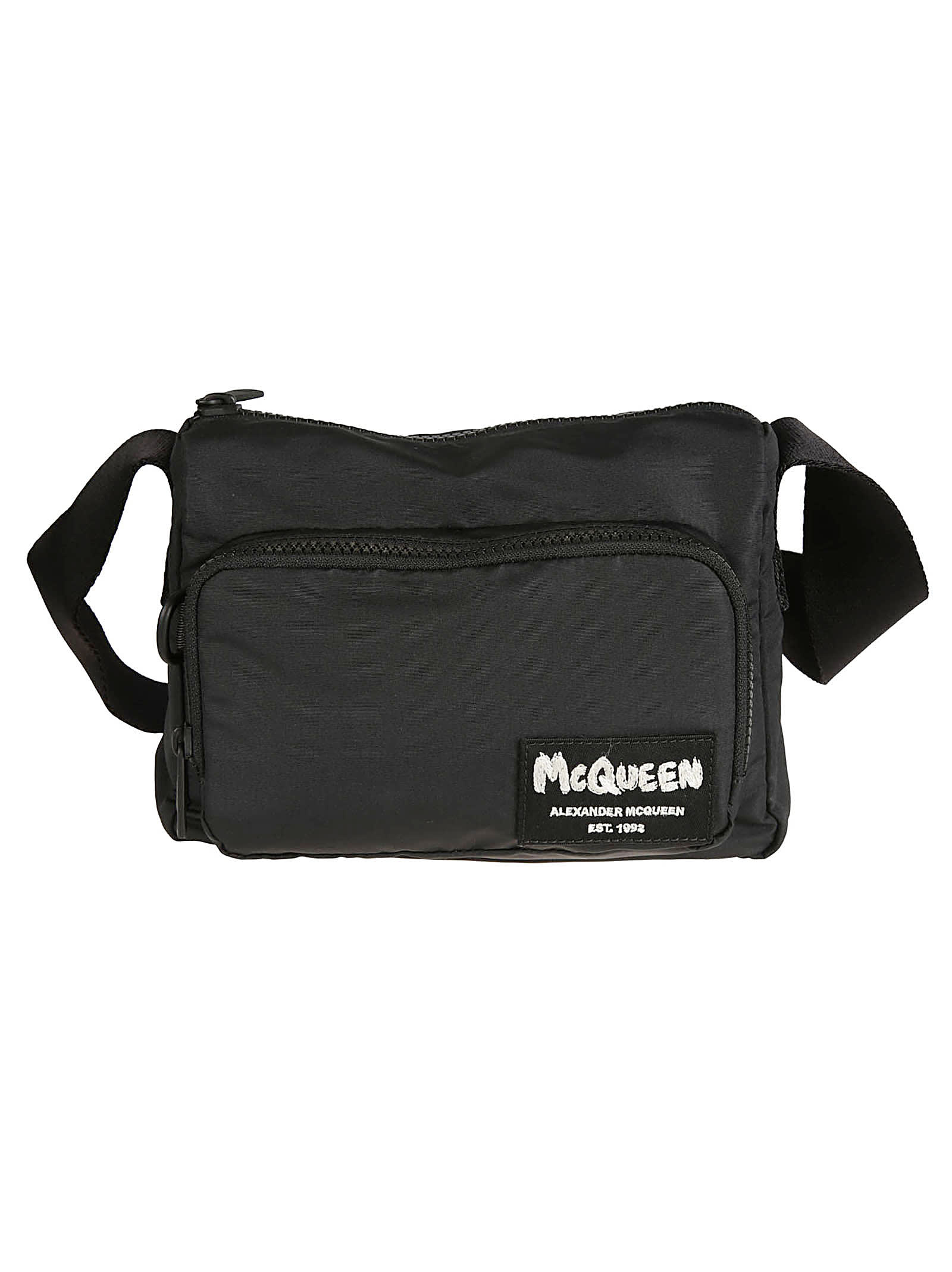Alexander McQueen Logo Patched Shoulder Bag