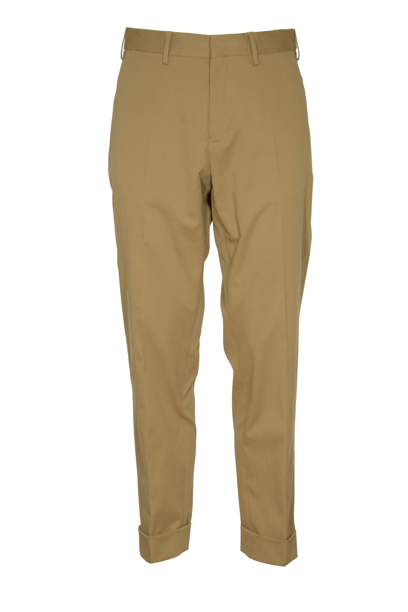 Shop Dries Van Noten Concealed Trousers In Brown