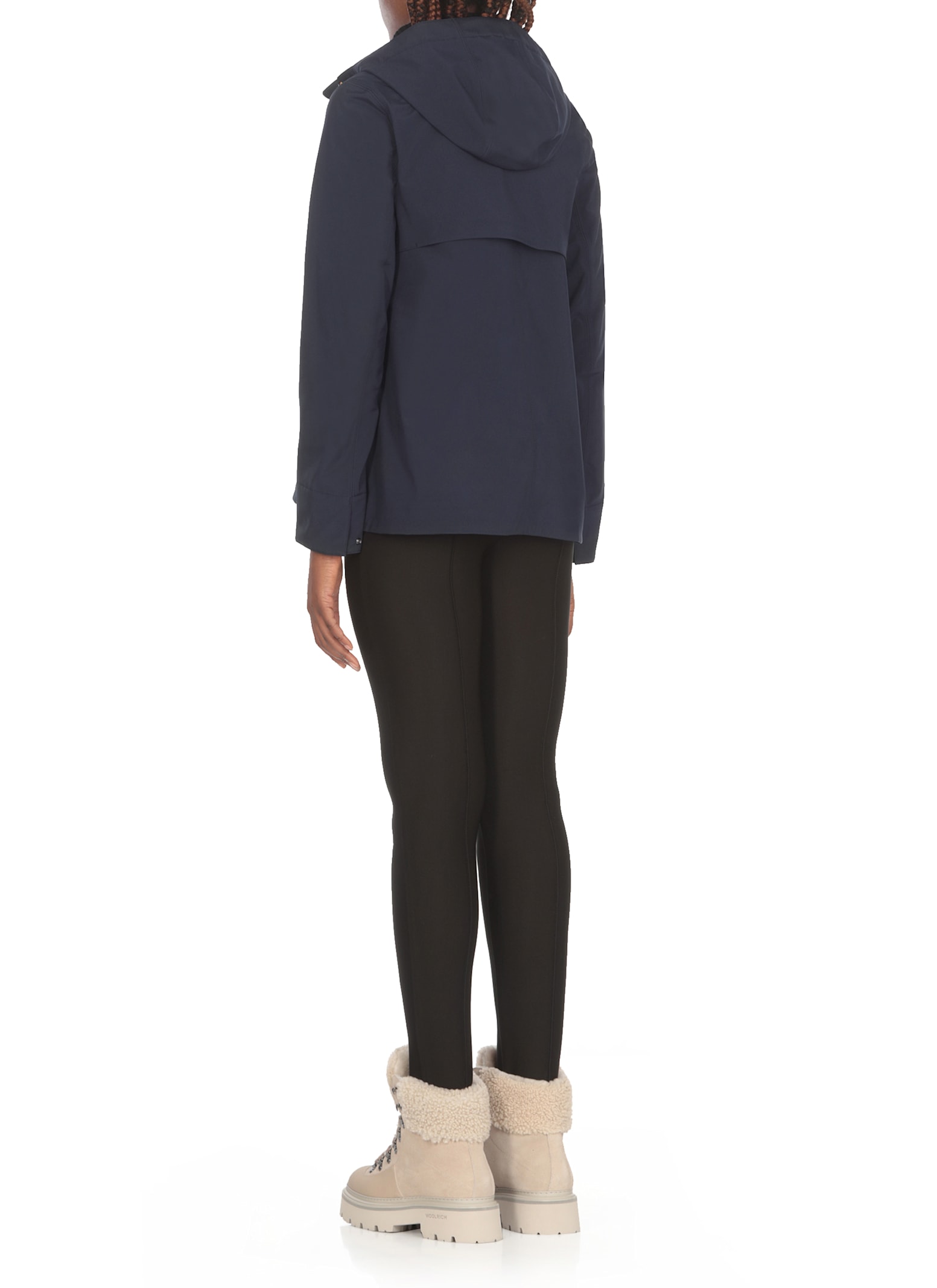 Shop K-way Madalina Bonded Jacket In Blue