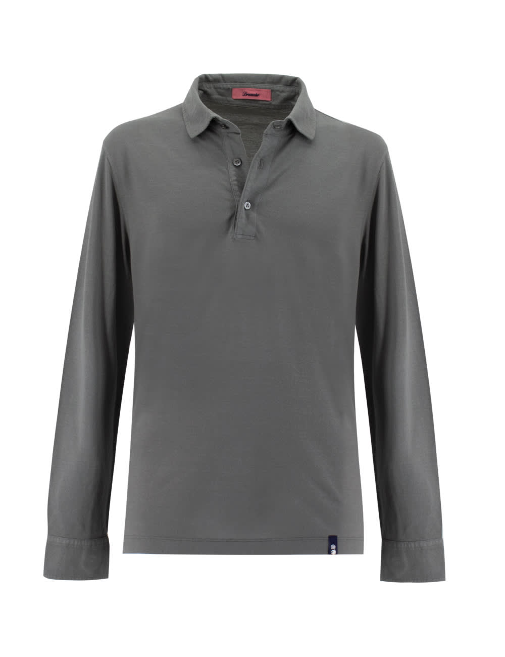 Shop Drumohr Polo In Medium Grey