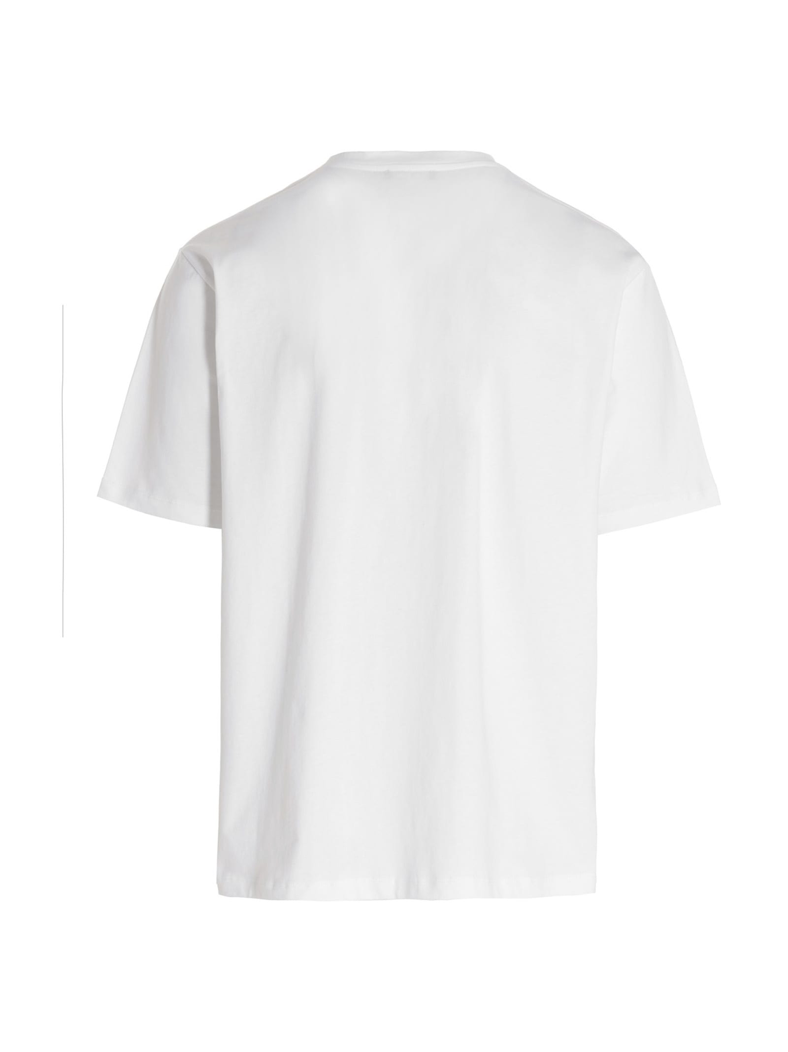 Shop Balmain Coin Flock T-shirt In Bianco/nero