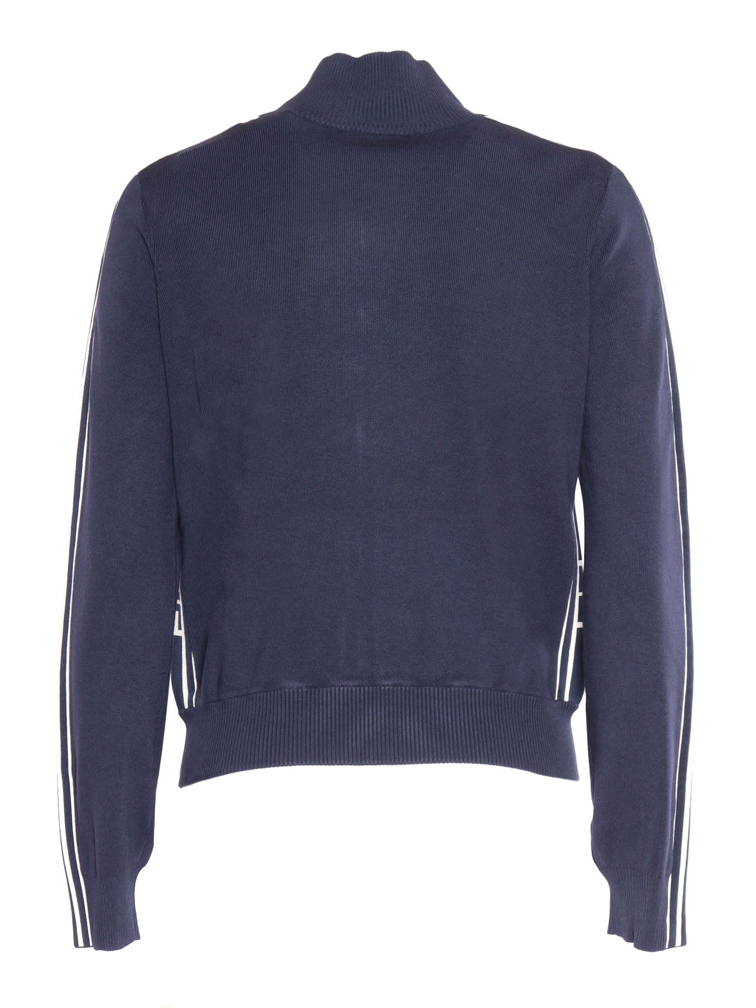 Shop Elisabetta Franchi Tricot Sweater In Blue