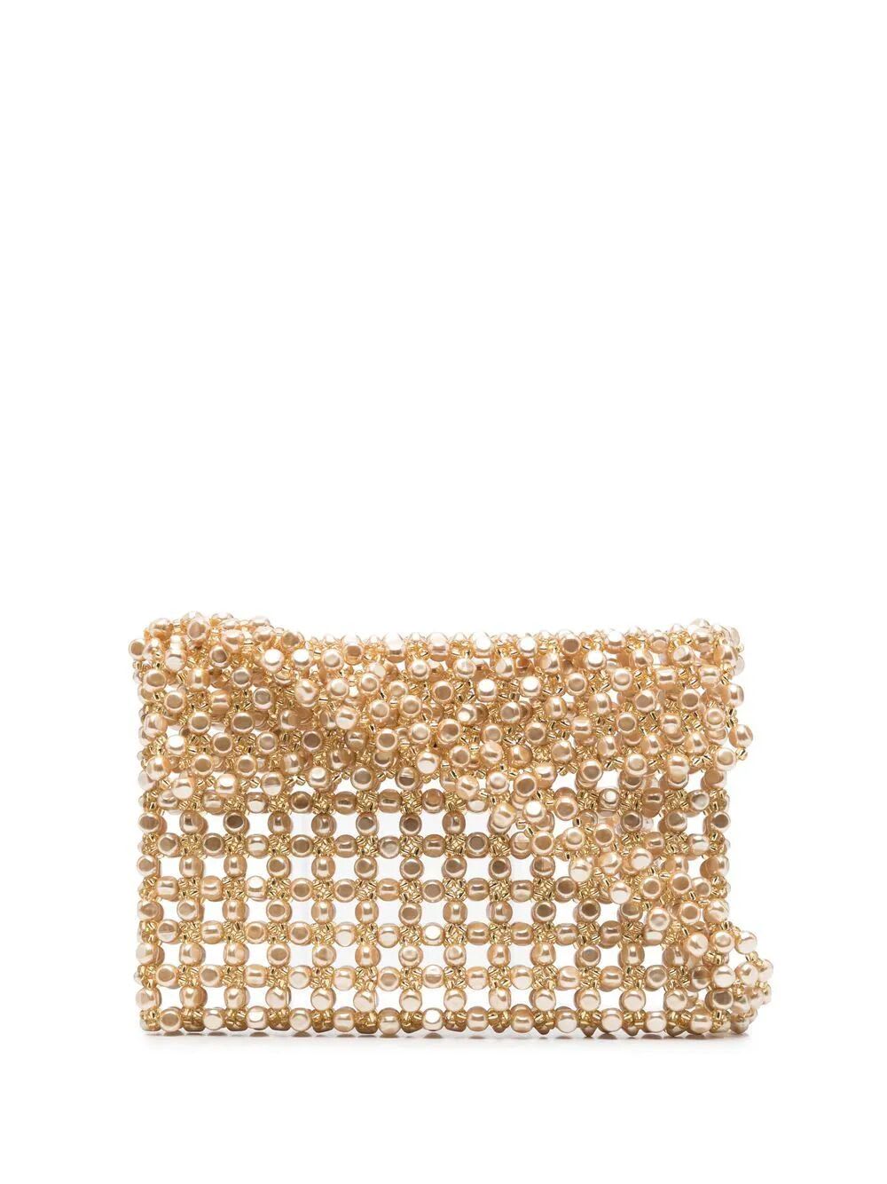 Shop Vanina Sable Nacres Baguette In Gold