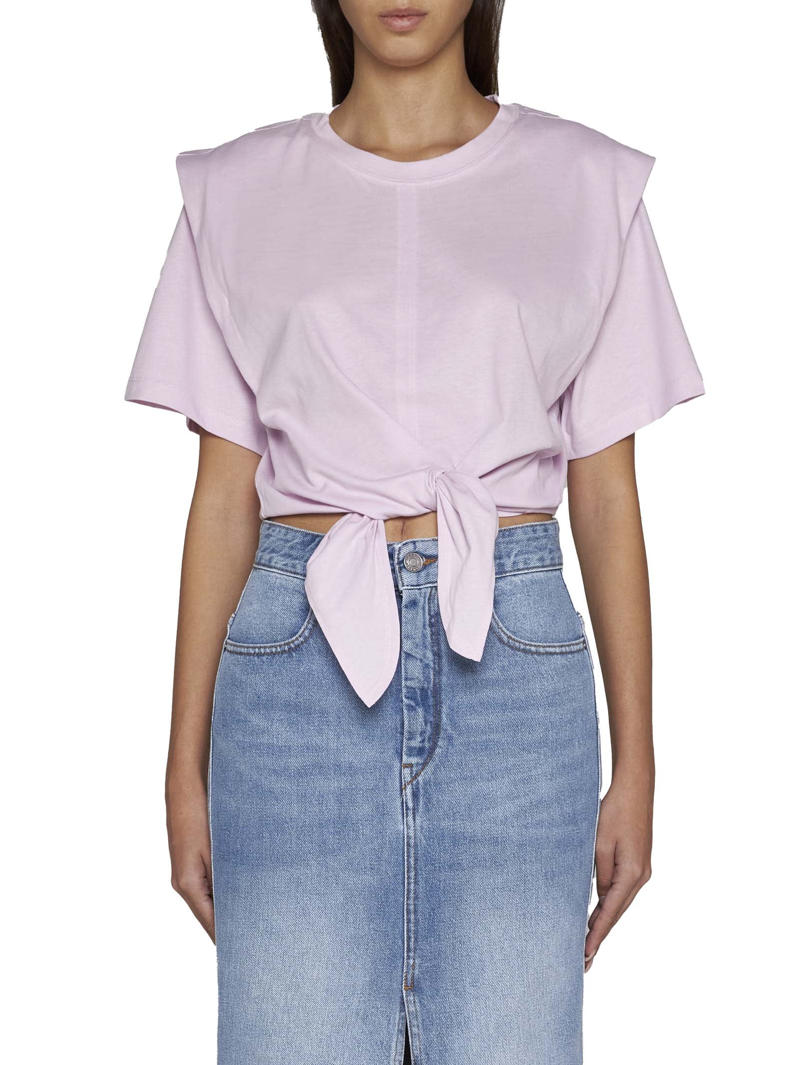 Shop Isabel Marant T-shirt In Light Pink