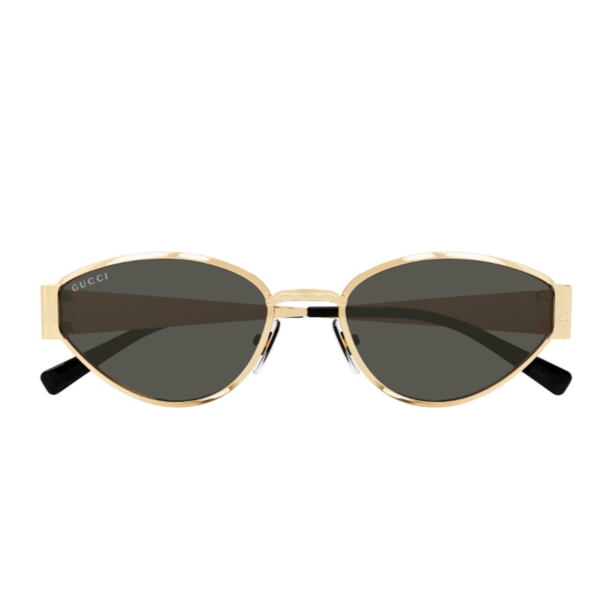 Gucci Gg1853s Linea Sign 001 Gold Grey Sunglasses In Gold