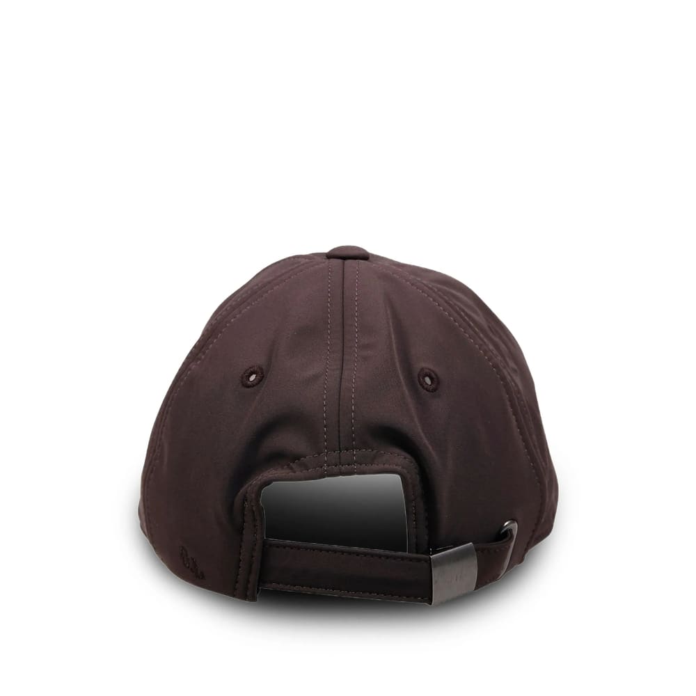 Our Legacy Curved Brim Panelled Design Cap In Brown