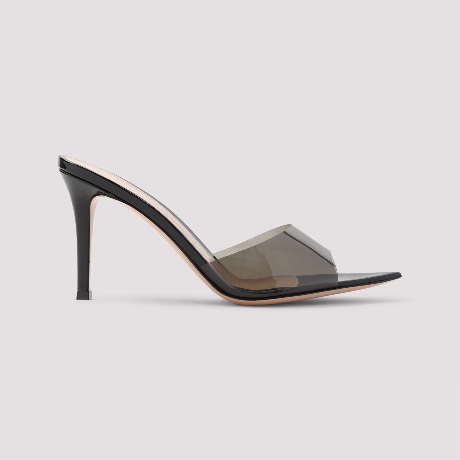 Gianvito Rossi Elle 85 Pointed Toe Mules In Black