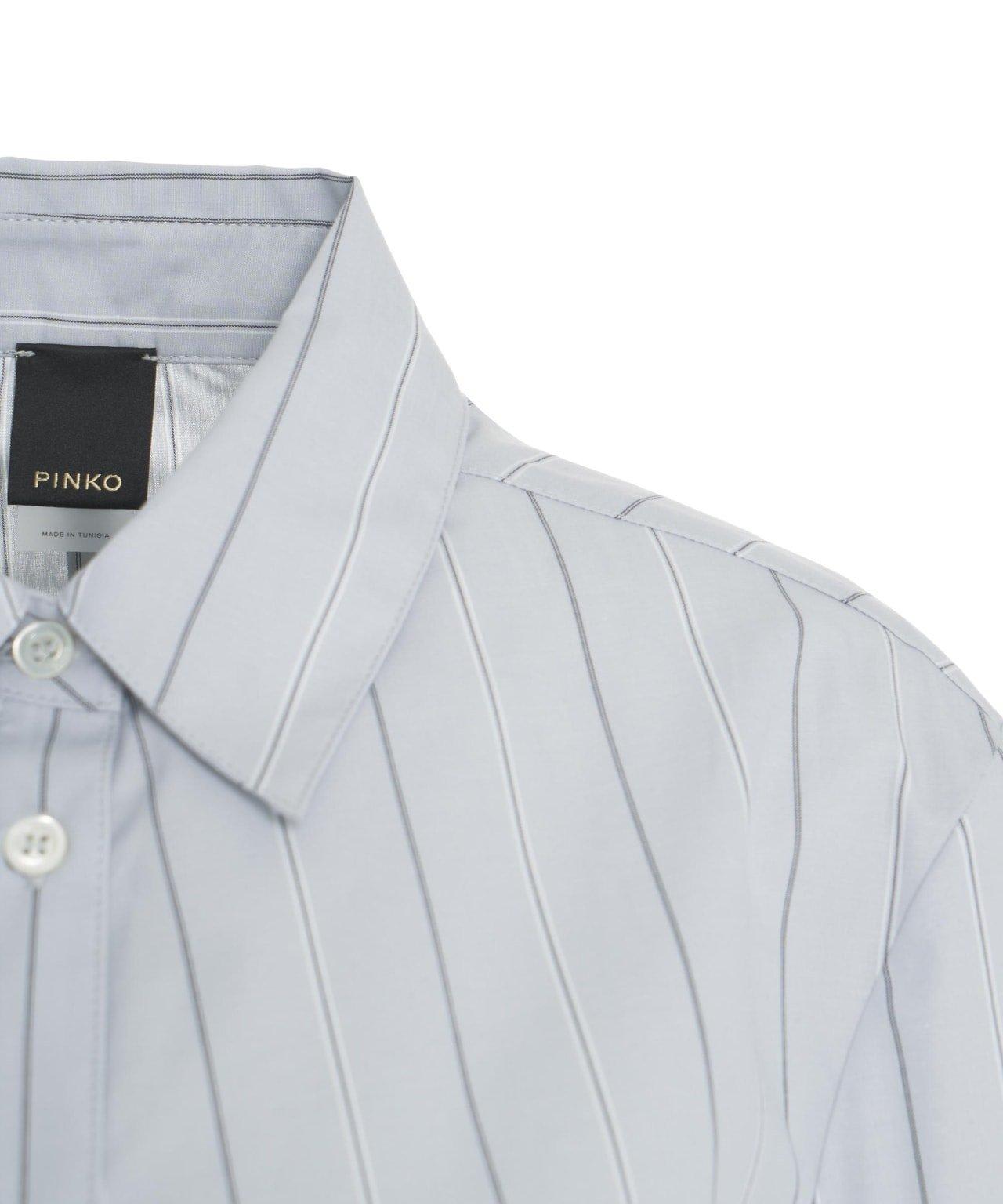 Pinko Long-sleeved Striped Shirt