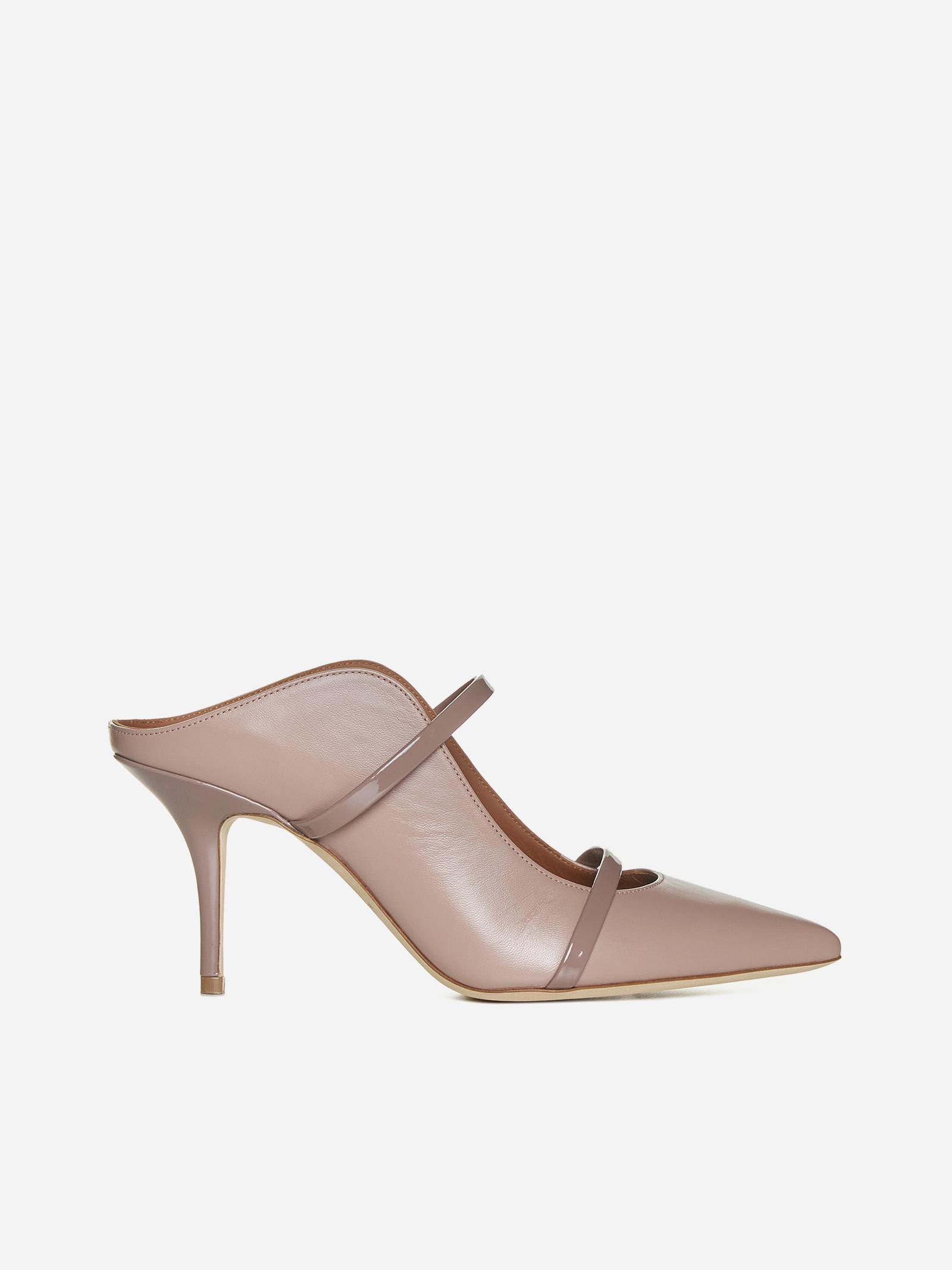 Shop Malone Souliers Maureen Nappa Leather Mules In Neutrals