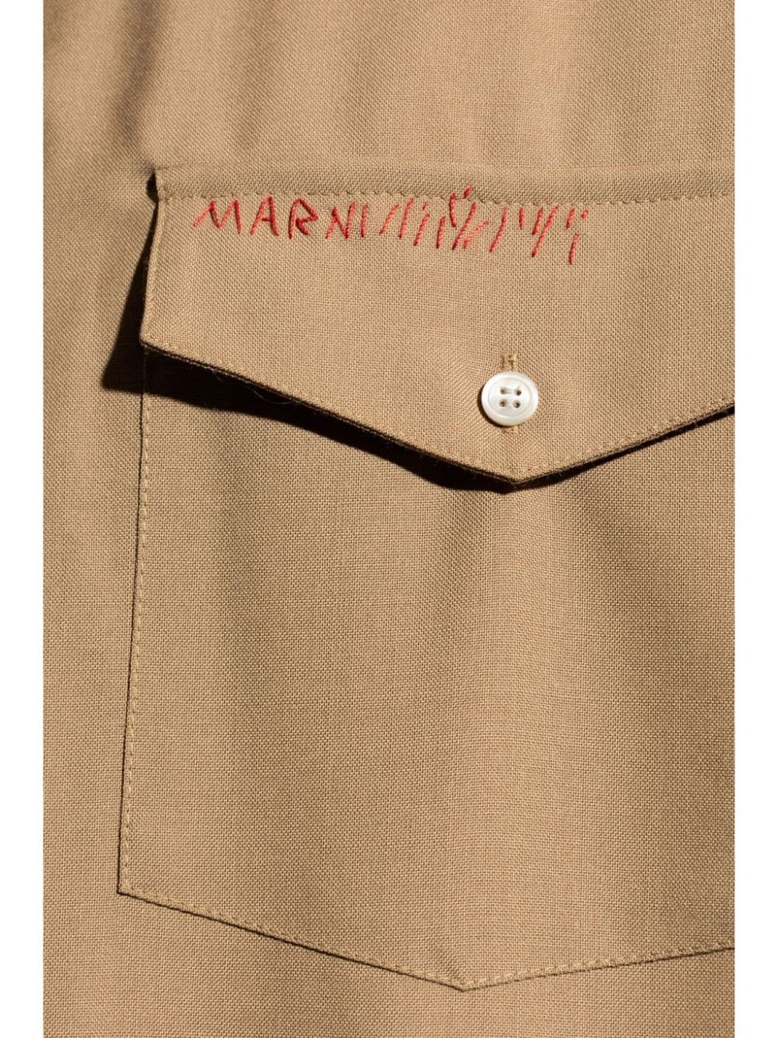 Shop Marni Shirts Beige