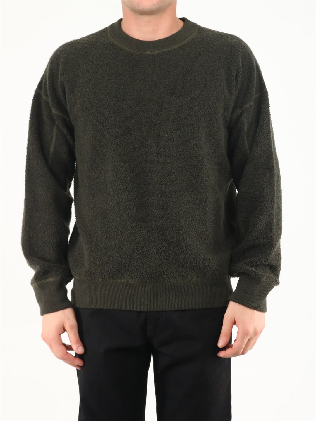 Military Green Reversible Sweater