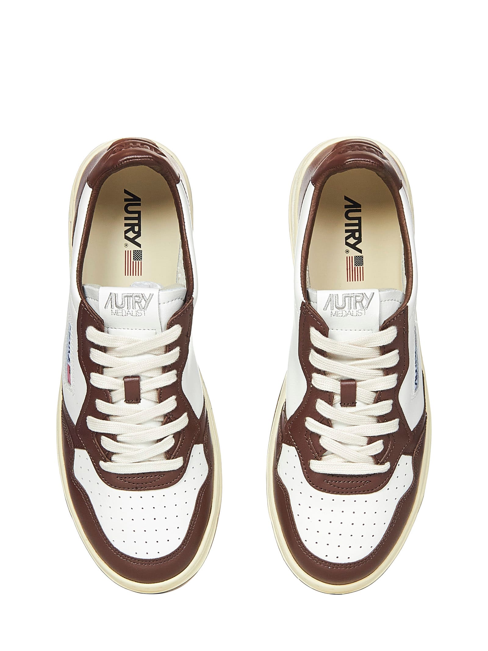 Shop Autry Medalist Low Sneakers In White