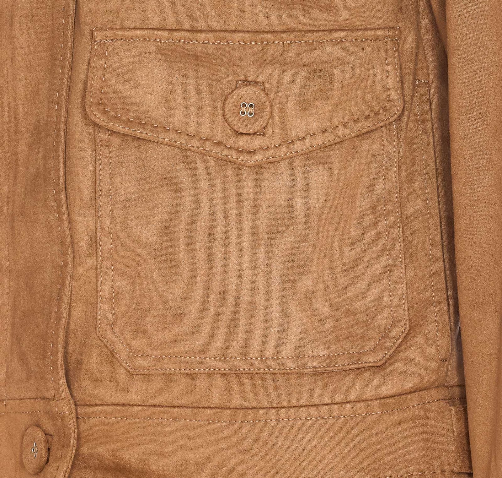 Urbancode Beige Fake Suede Leather Jacket In Brown | ModeSens