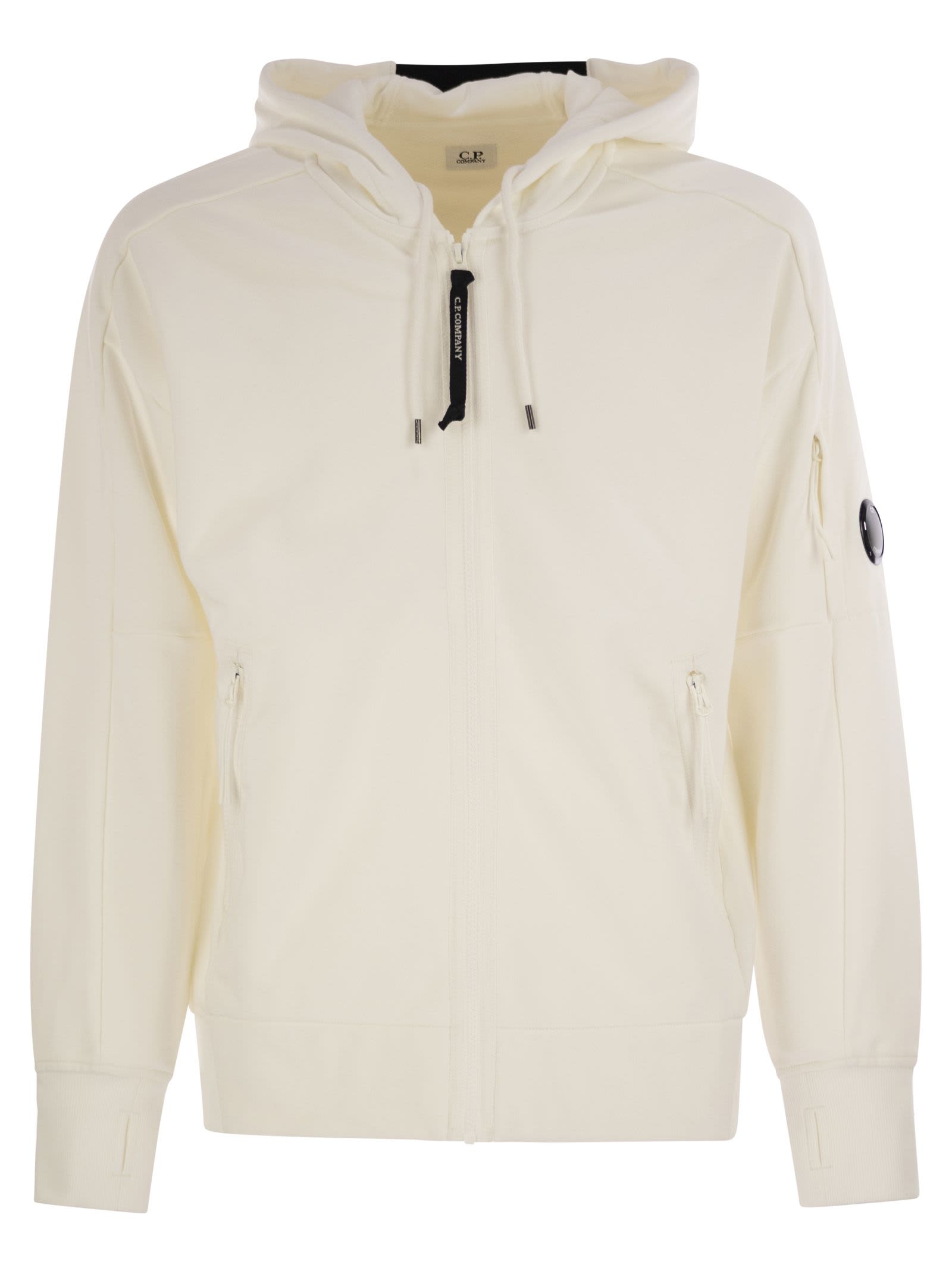 C. P. Company Sweatshirt With Zip, Hood And Lens