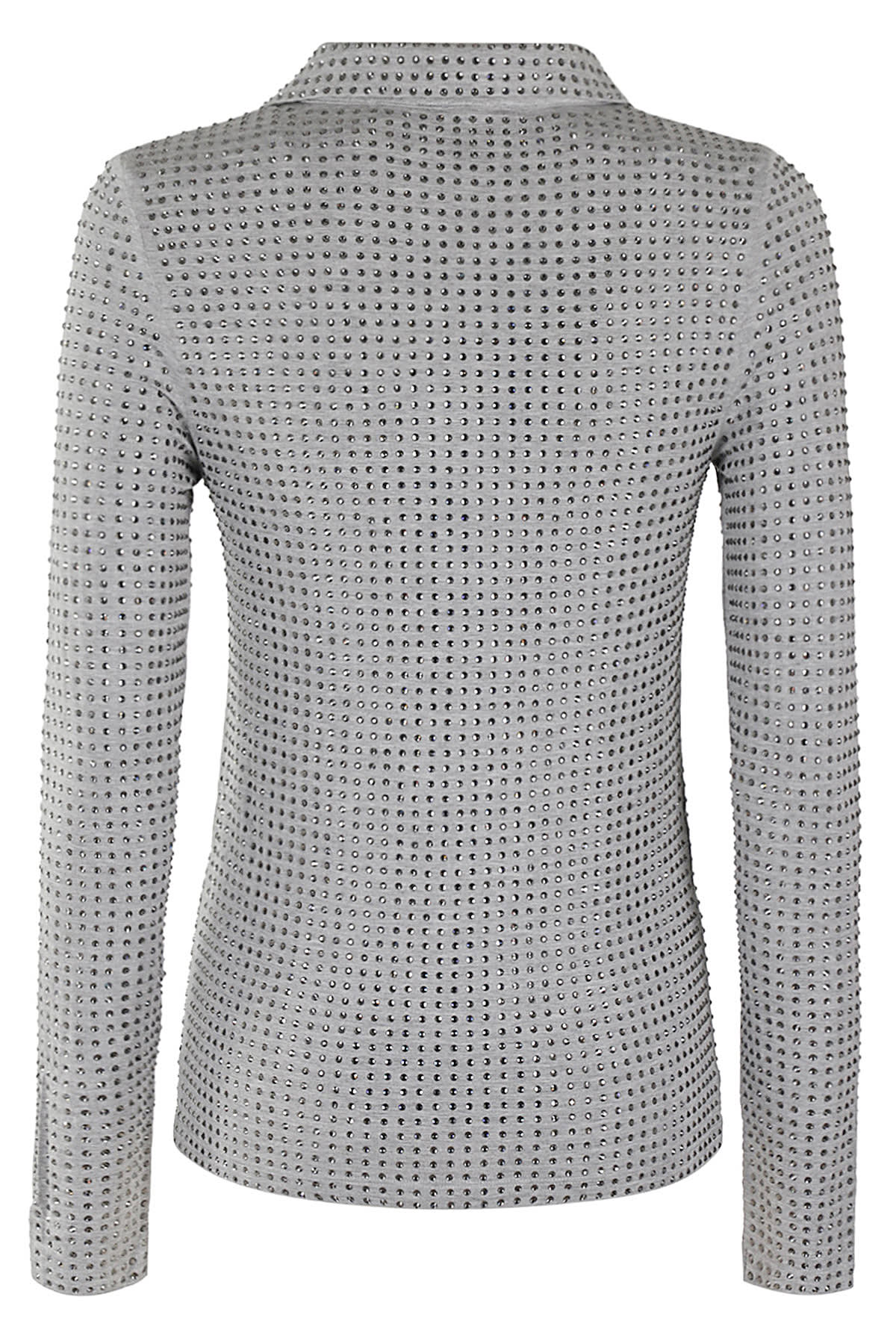 Shop Pinko Kooser Polo Jersey Full In Grigio Pioggerella