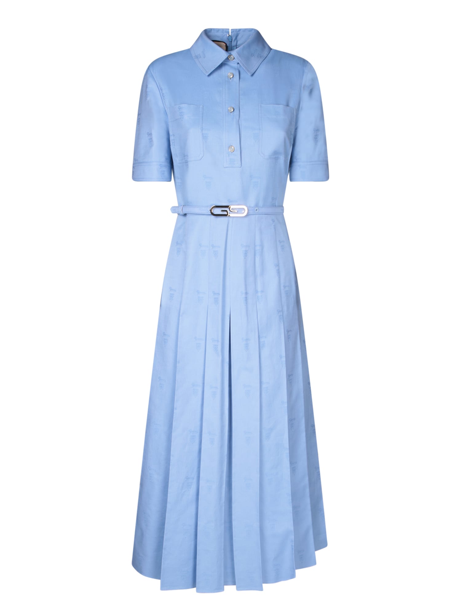 Shop Gucci Light Blue Long Dress