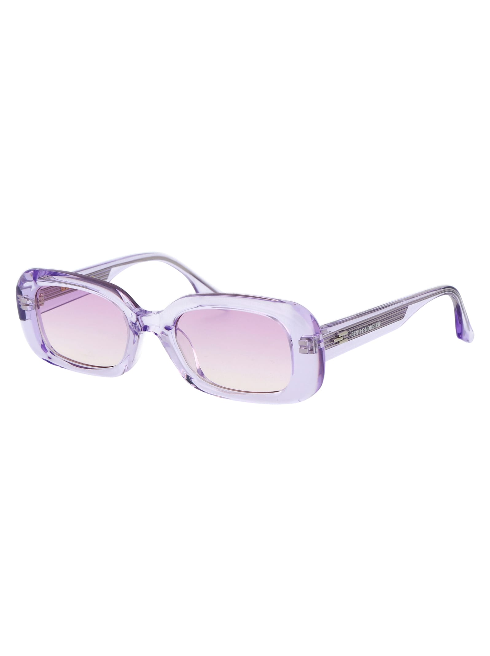 Shop Gentle Monster Bliss Sunglasses In Vc5 Violet Clear Violet Gradient