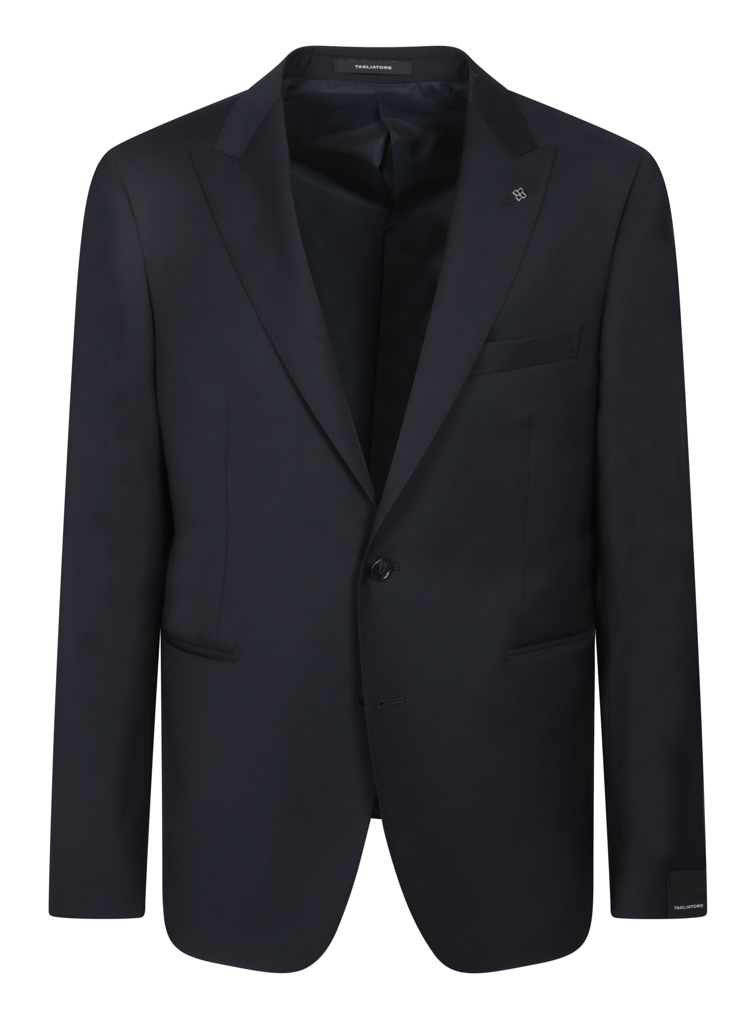 Tagliatore Single-breast Notch-lapel Blazer In Blue