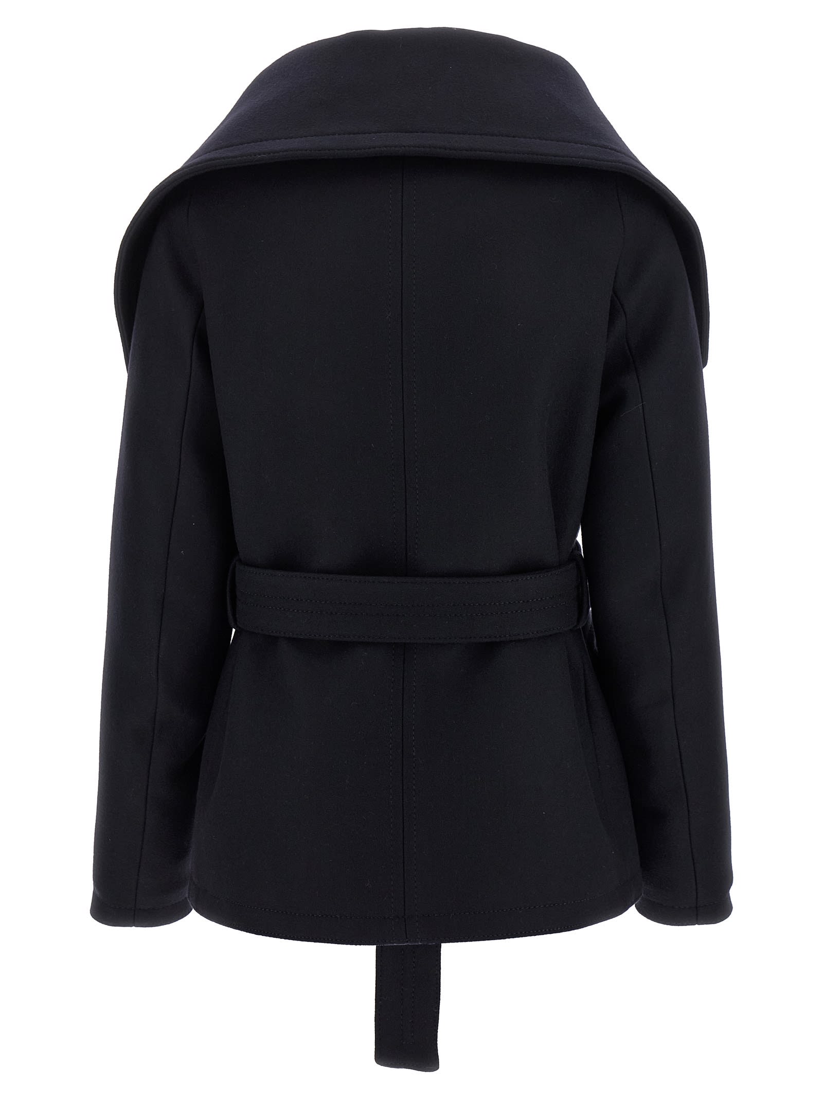 Dsquared2 Double-breasted Coat In Blue