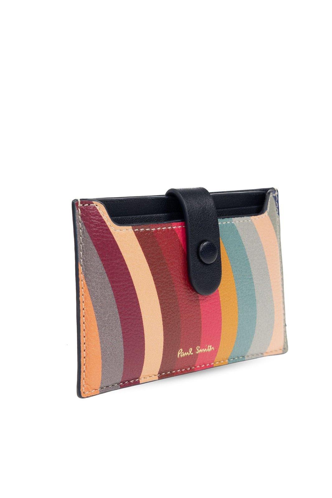 Shop Paul Smith Leather Card Case In Swirl