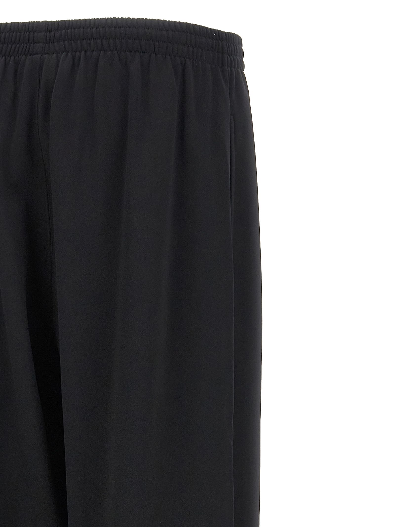 Balenciaga Logo Embroidery Joggers In Black