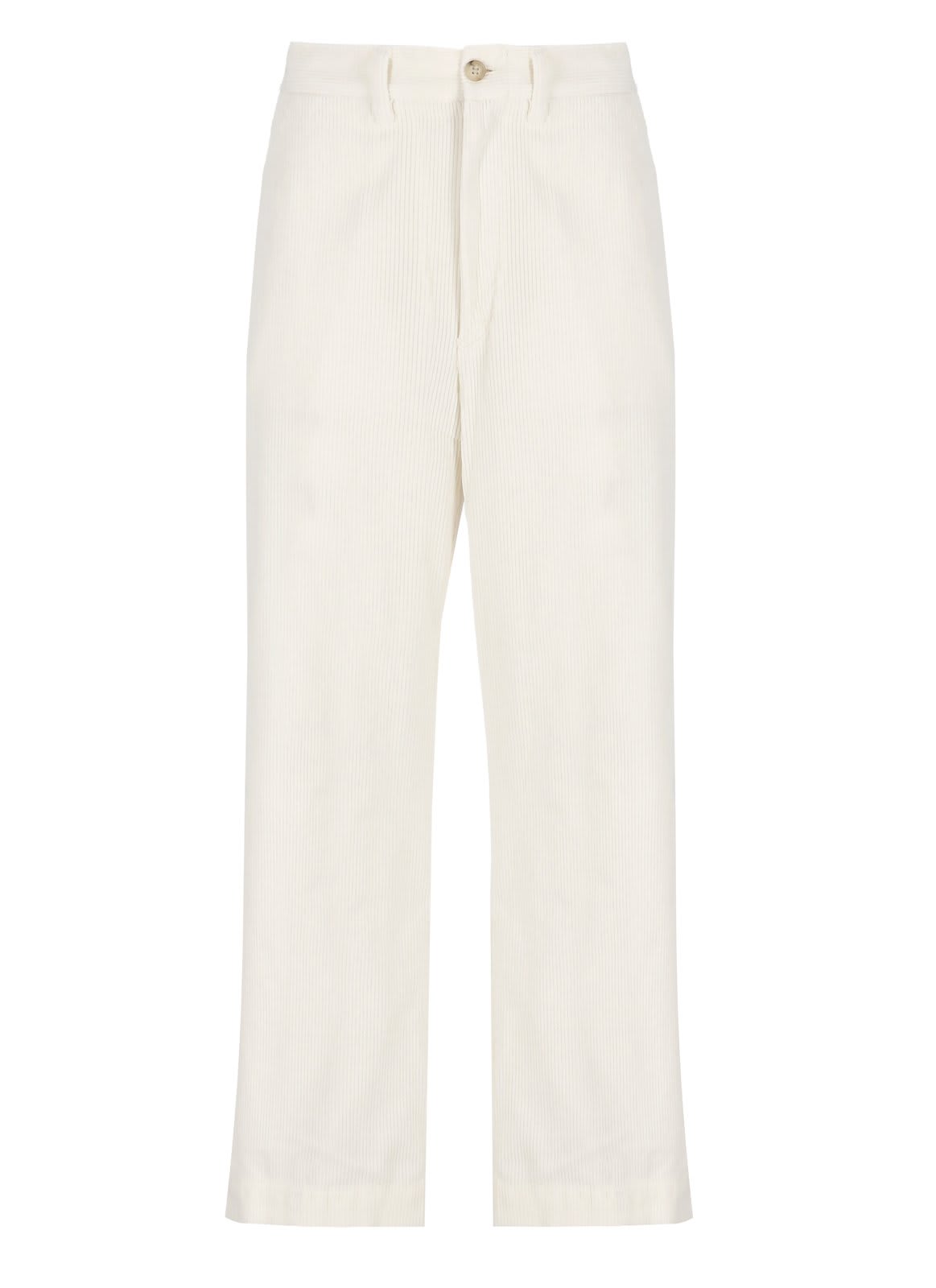 Corduroy Wide-leg Cropped Trouser