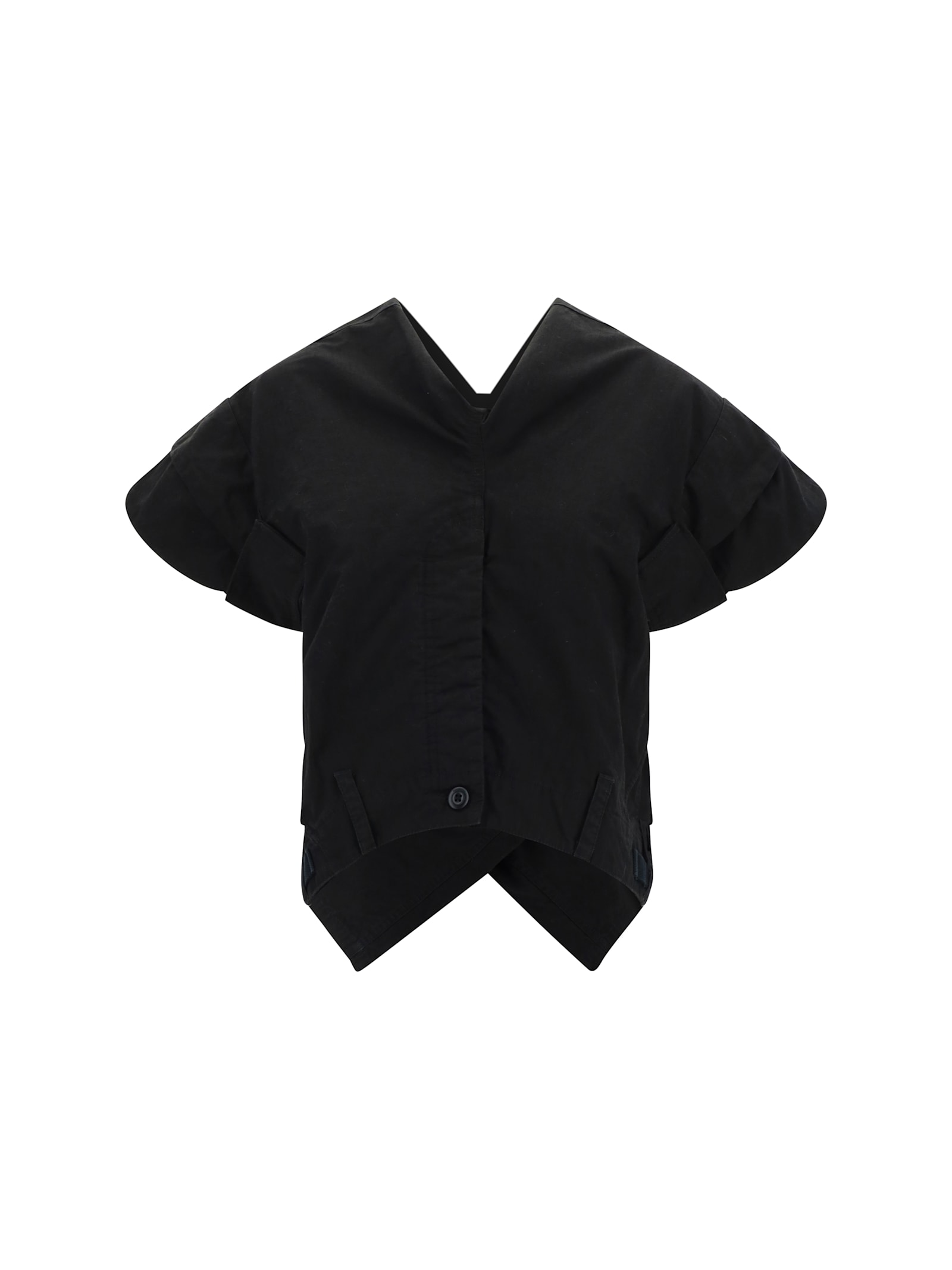 Balenciaga Deconstructed Top In Black