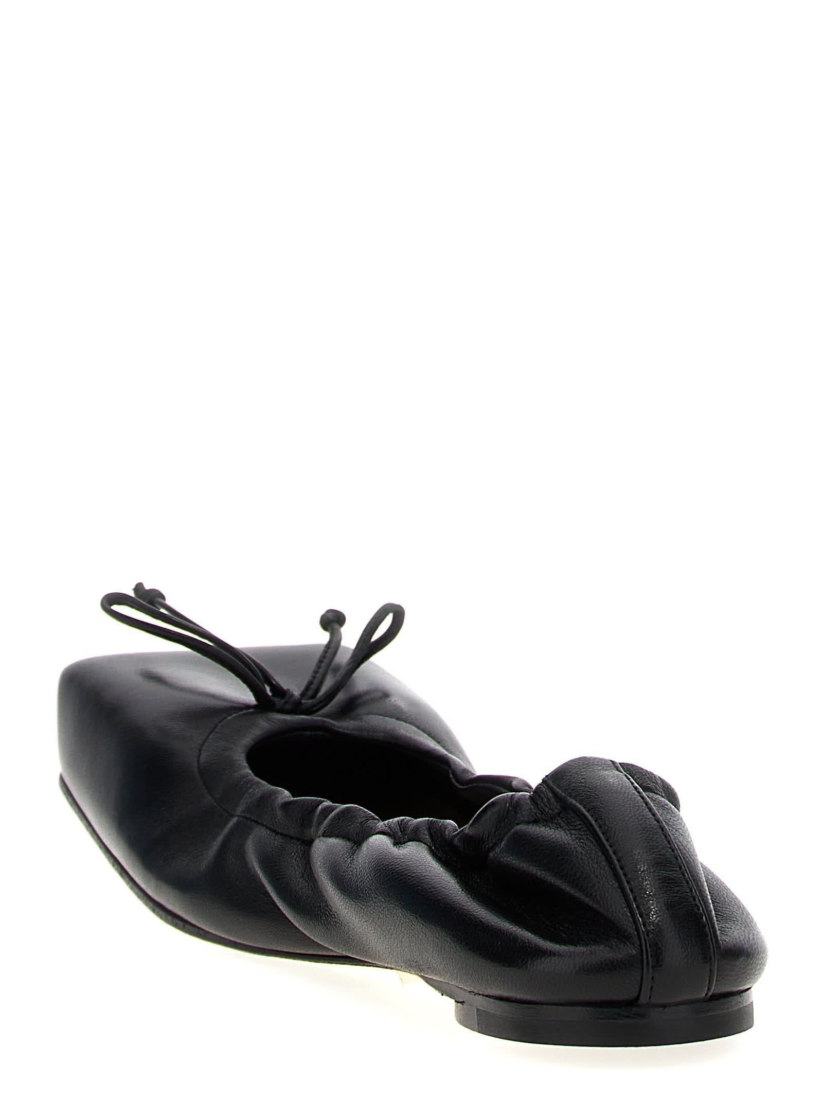 Shop Jacquemus Les Ballerines Ballet Flat Shoes In Black