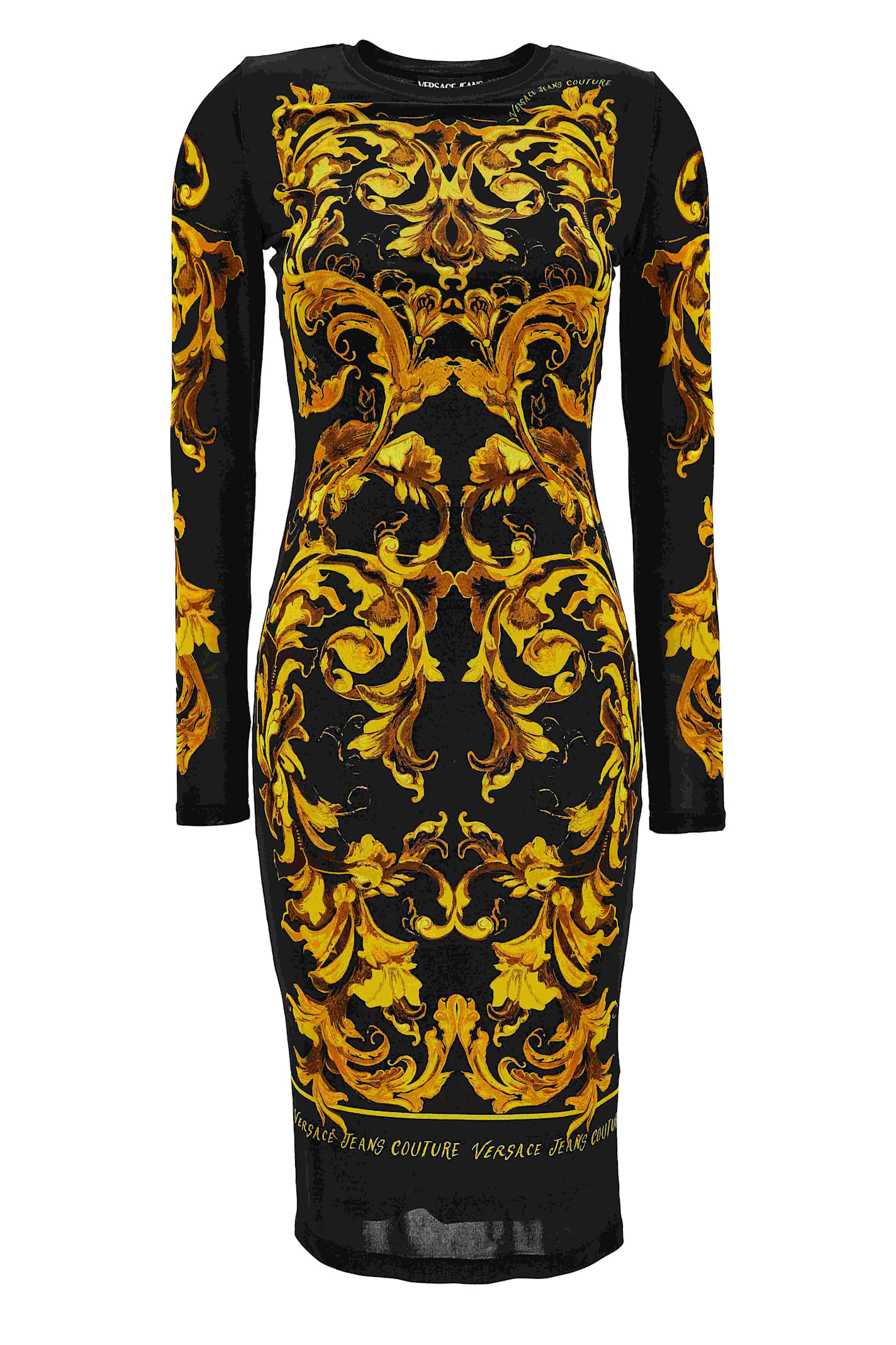 Versace Jeans Couture Long Dress In Multi