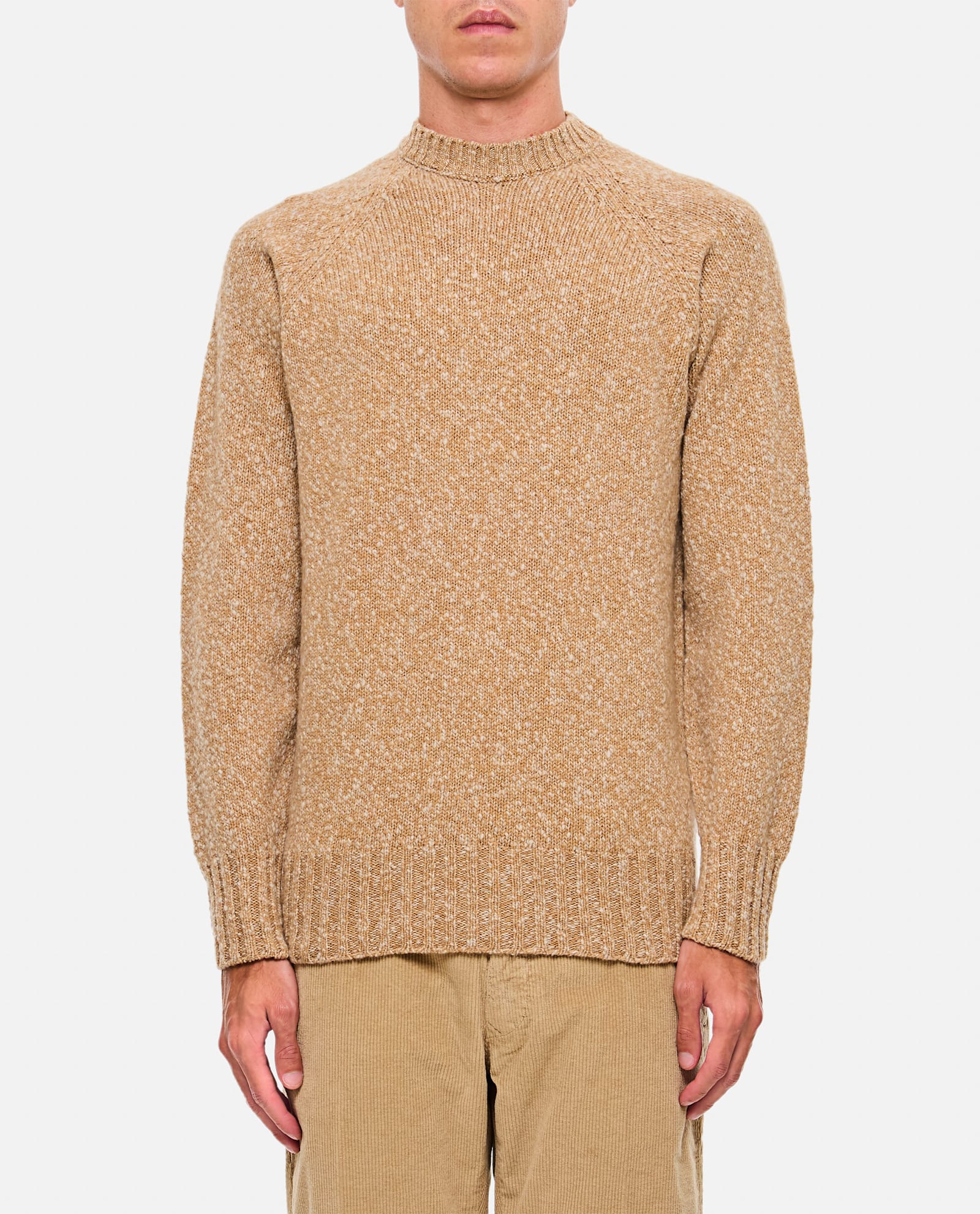 Drumohr Round Neck Sweater In Beige