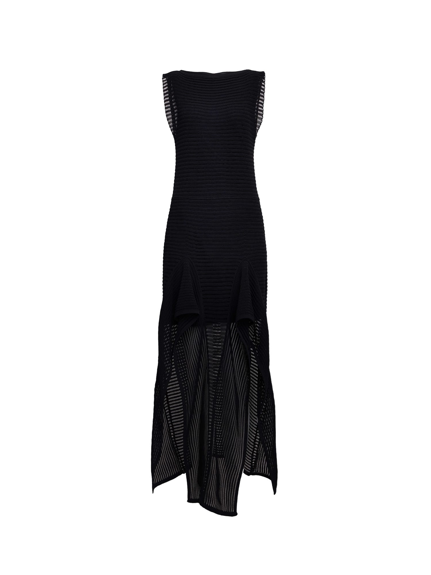 Ladder Cotton Blend Dress