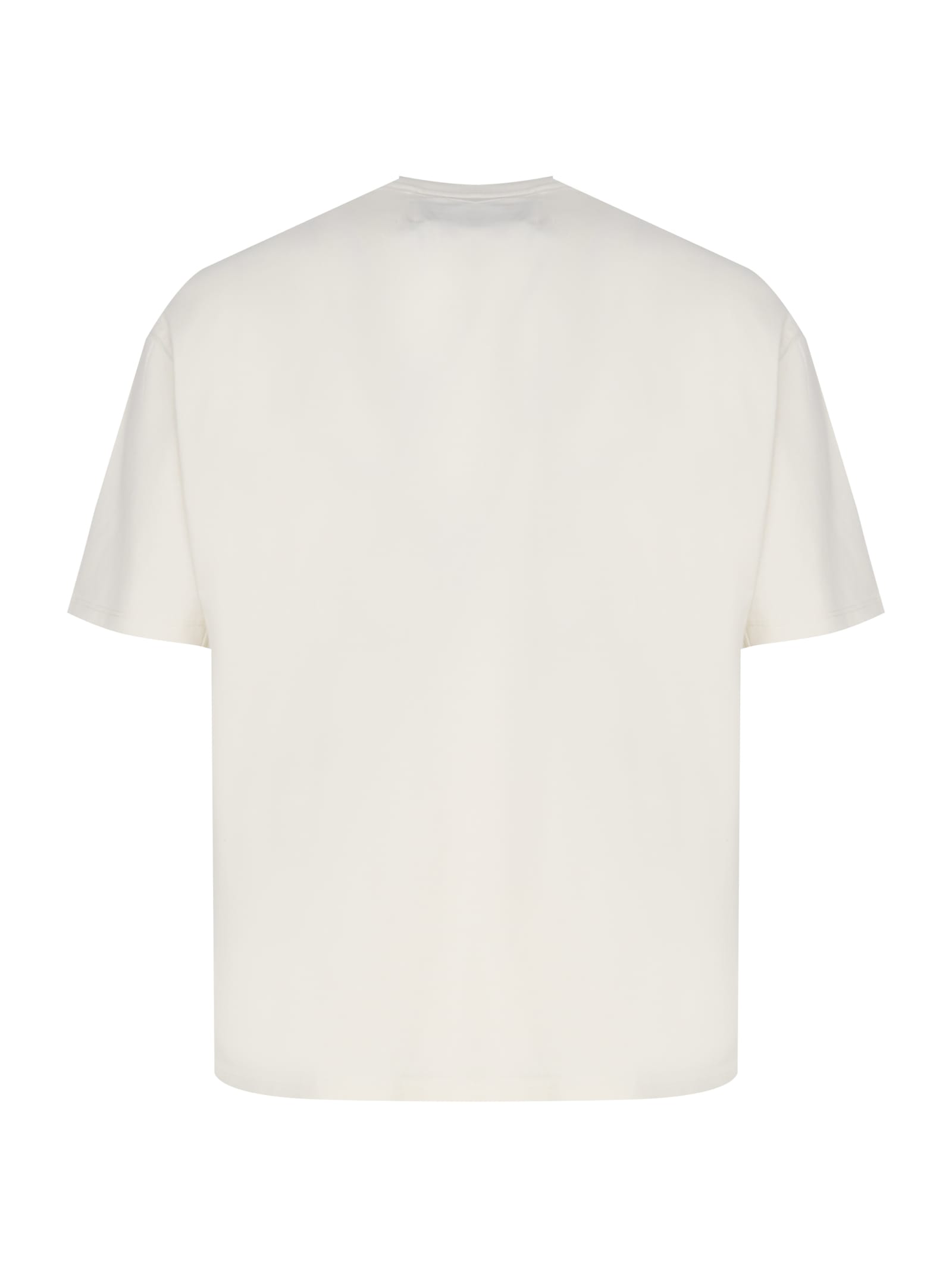 Shop Rhude Cotton T-shirt With Logo In White